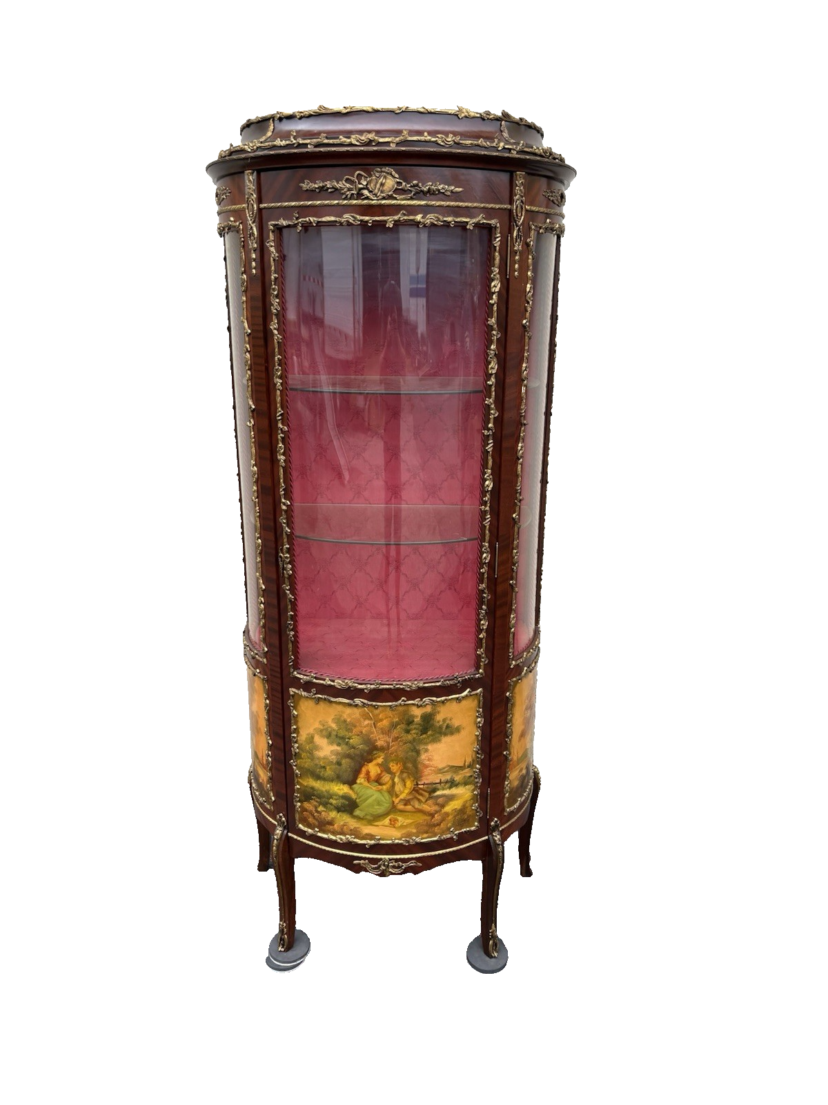 67095 Louis XV Curio China Cabinet with Bronze ormalu