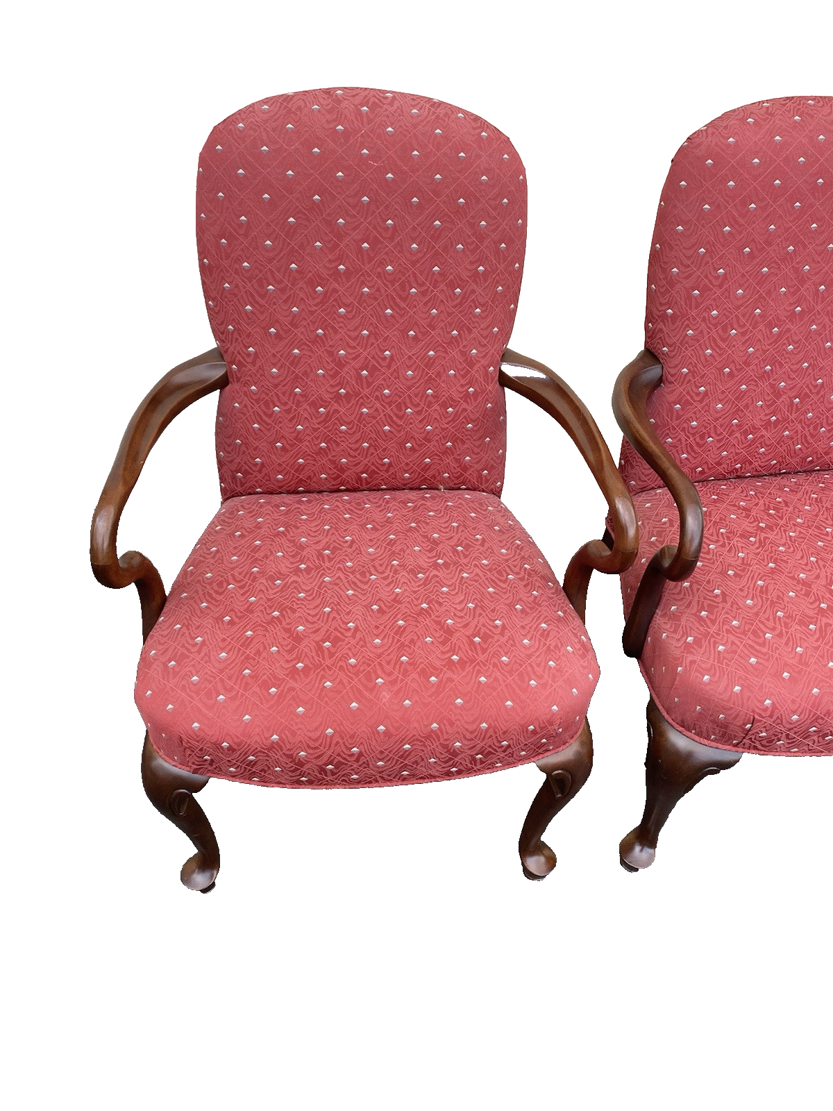 66446   Pair ETHAN ALLEN Bergere Armchair Chair s