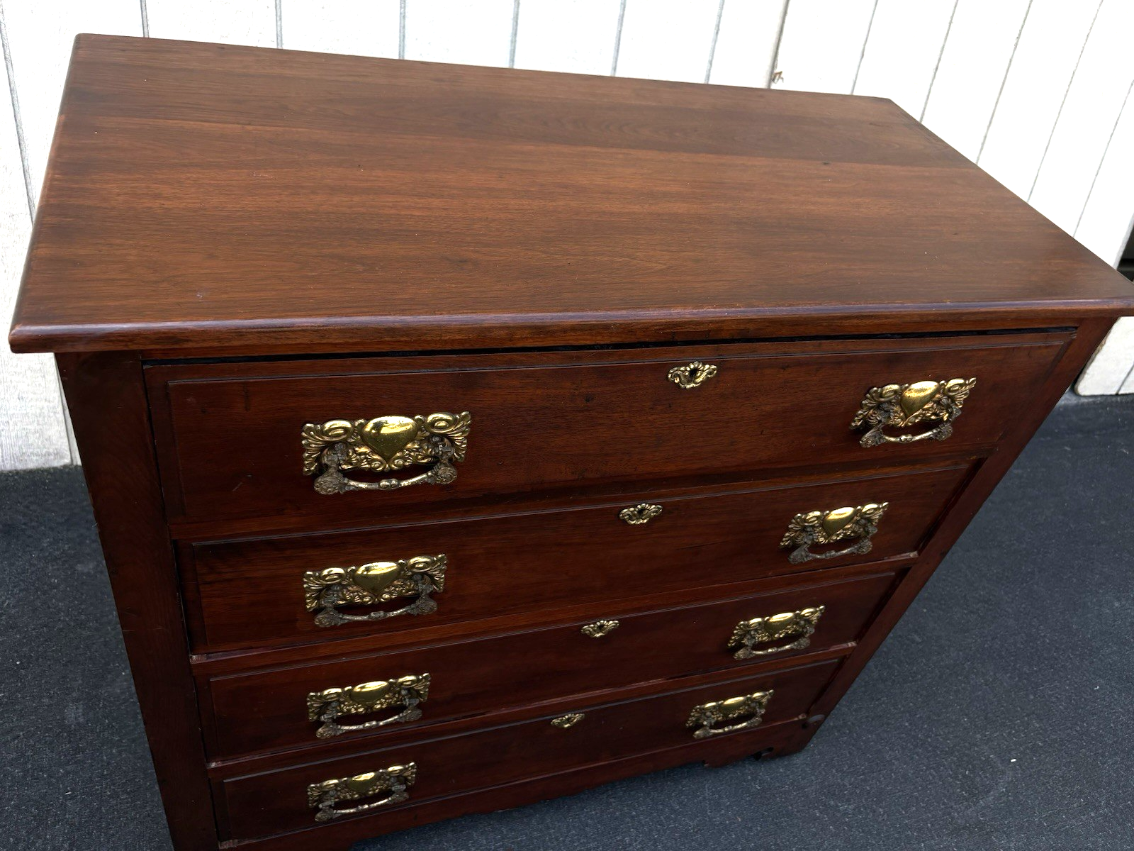 00001 Antique Victorian Mahogany  Dresser Chest