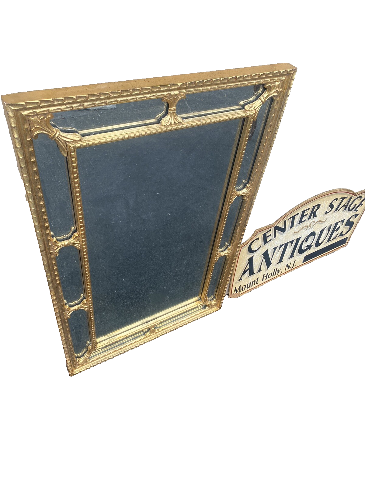 65739 Rectangular La Barge Gold Decorator Mirror