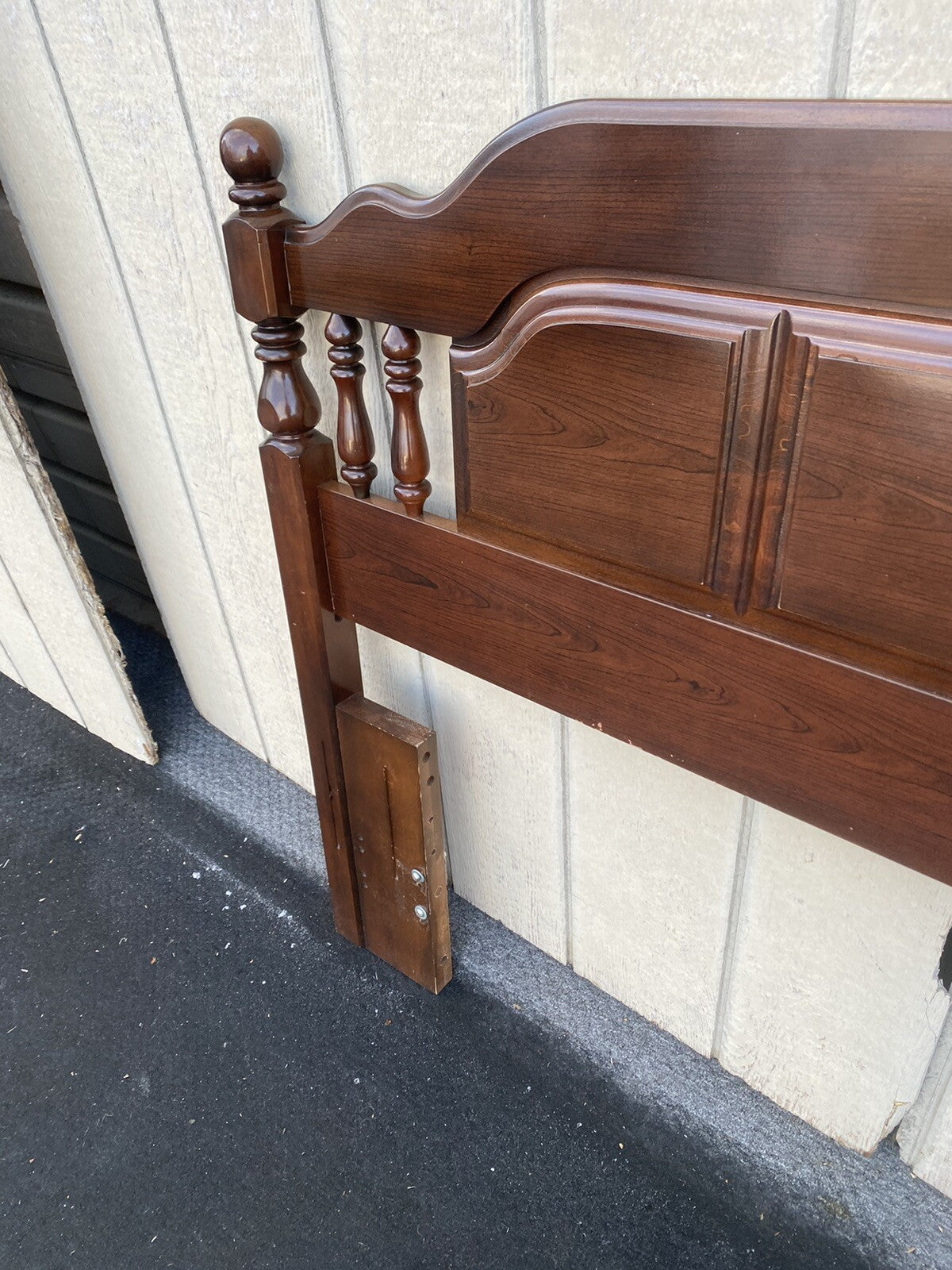 66225   Cherry Queen or Full Size Headboard Bed