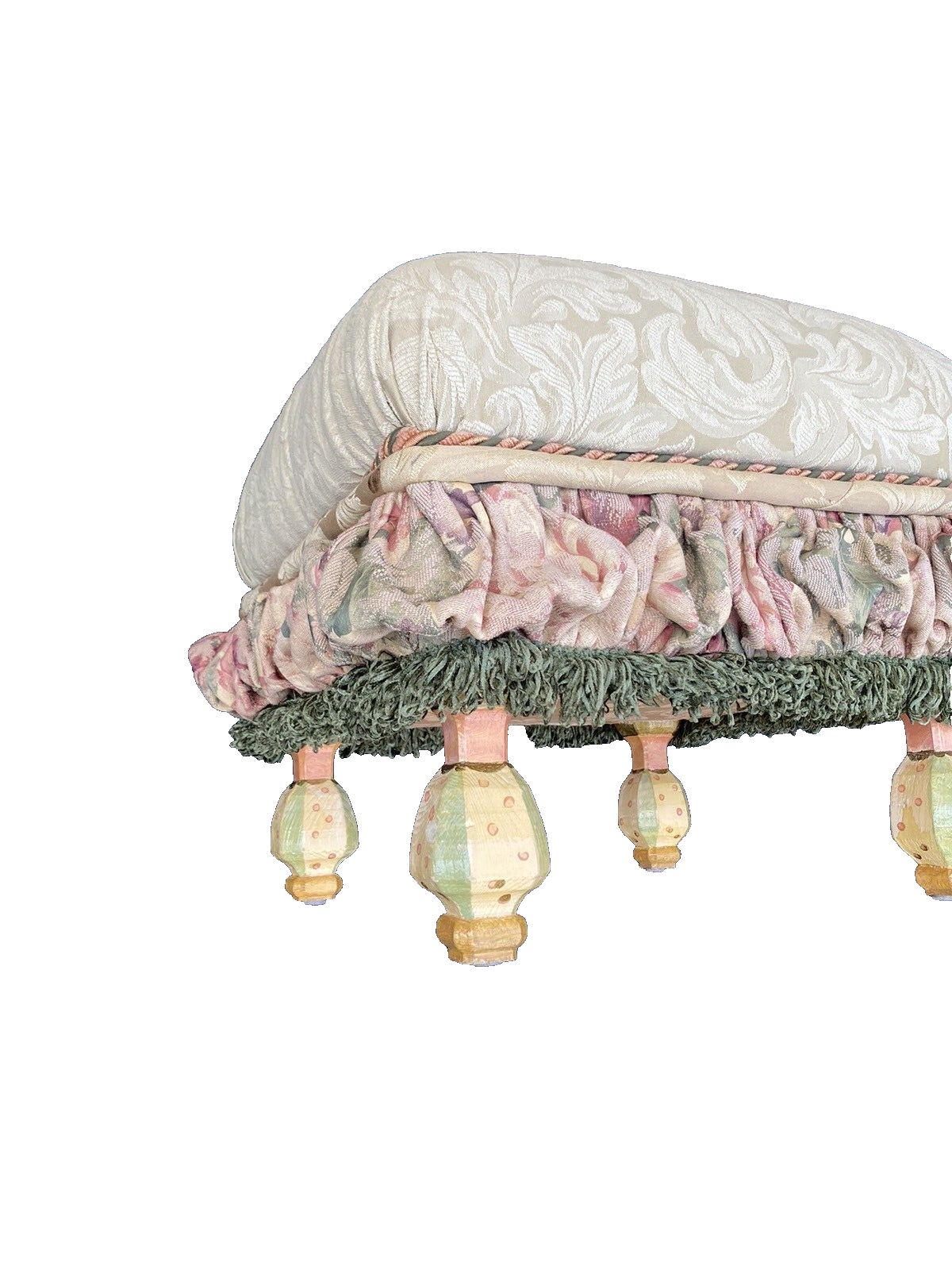 65780   MAKENZIE CHILDS ??? Ottoman Footstool Bench