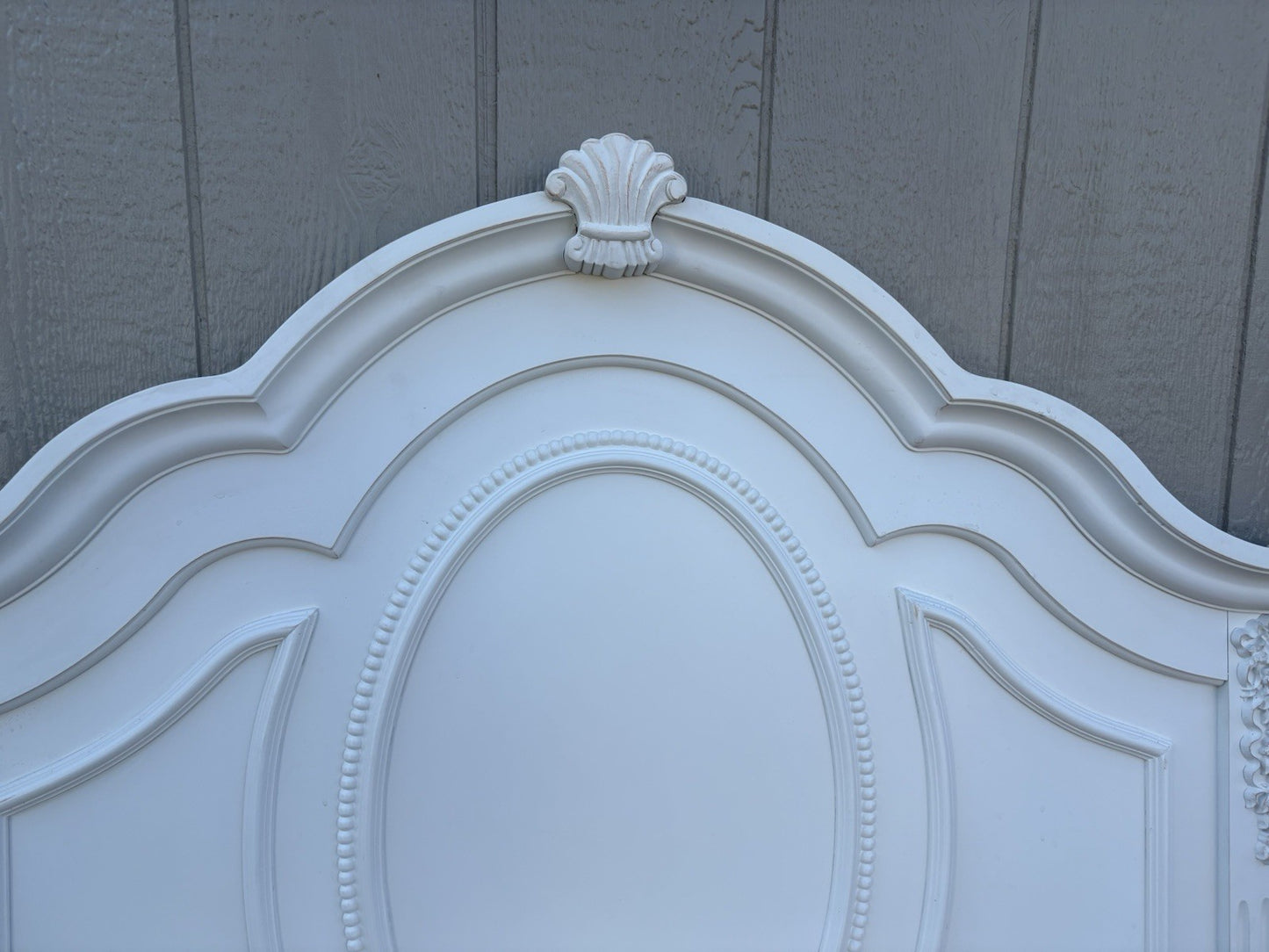 66151 Pair Fancy Twin Size Beds with Factory Finish