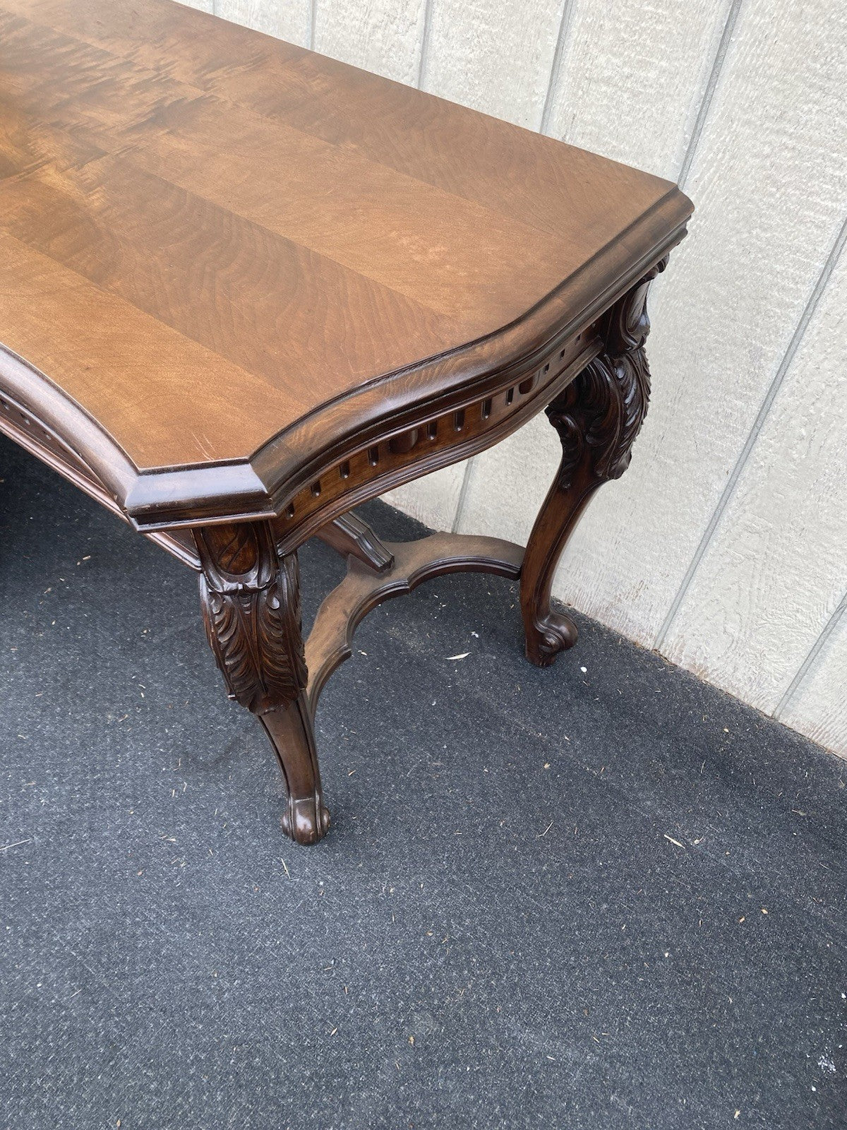 66609  Antique French Country Flip Top Dining Table Console Sofa Table