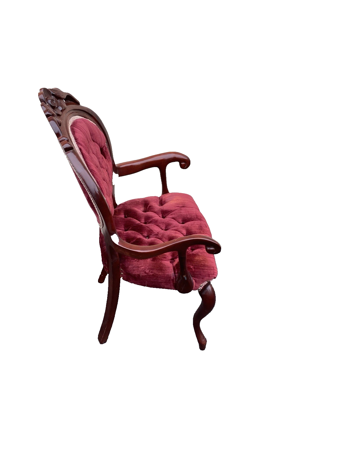 66628 Pair KIMBALL Furniture Mahogany Victorian style Armchair Chair s