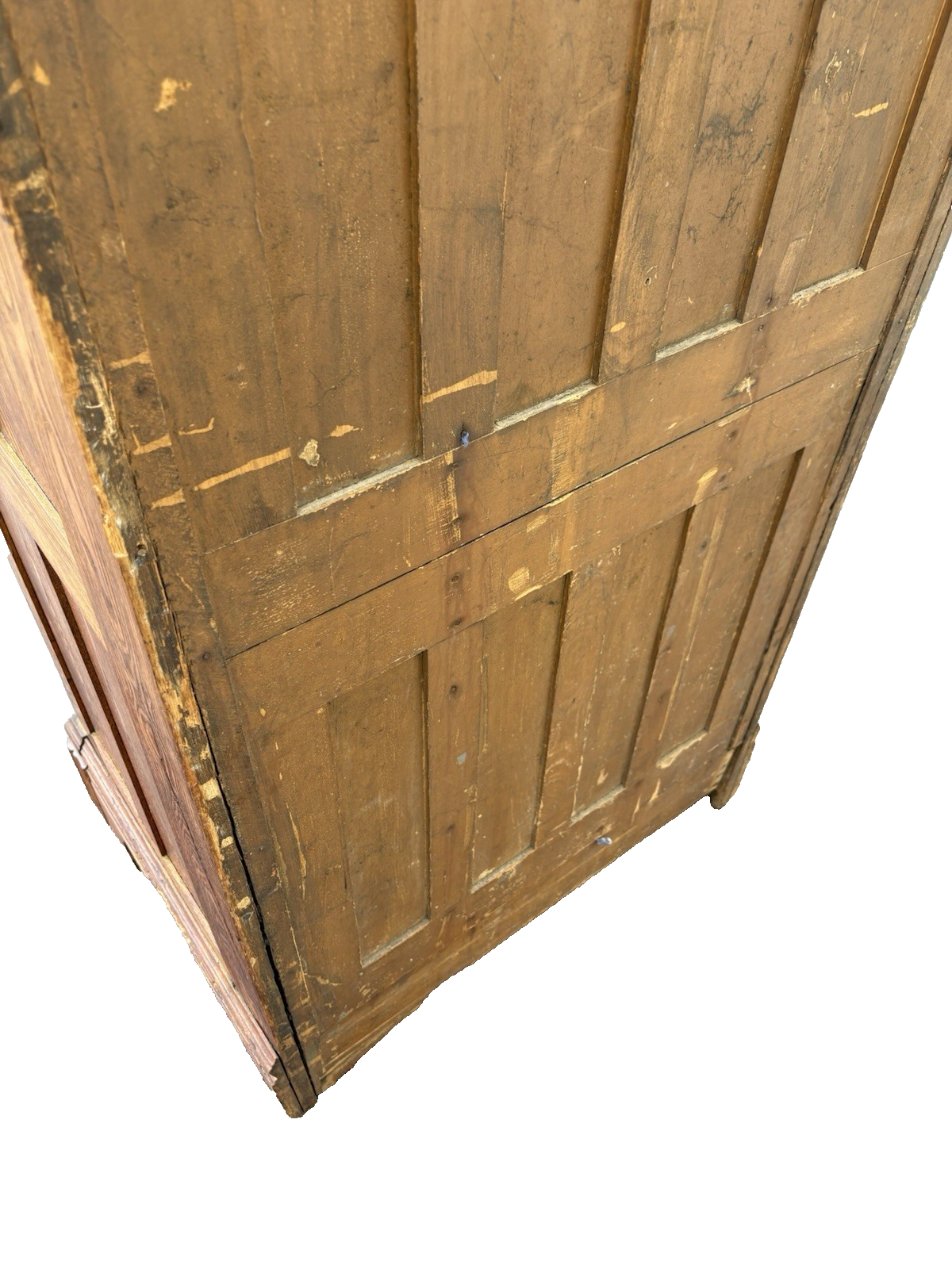 65511 Antique Victorian Oak Ice Box Liquor Storage Cabinet