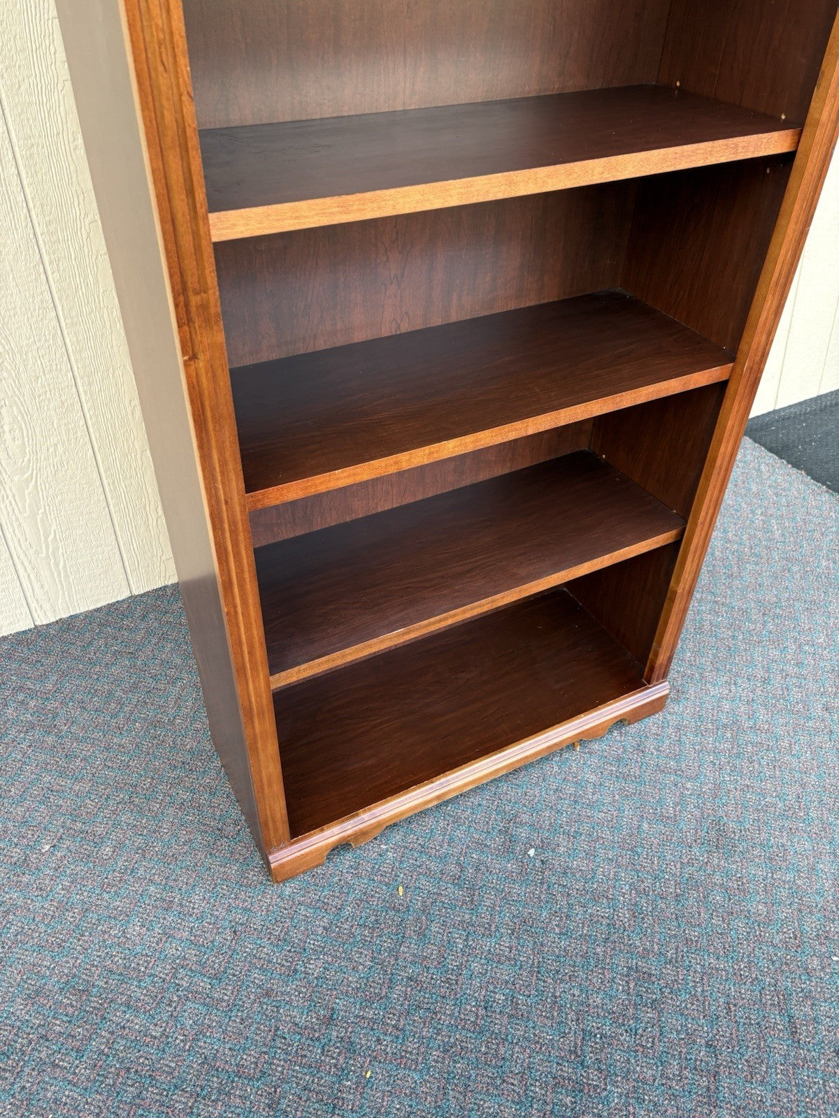 67136 Cherry Open Bookcase Storage Cabinet