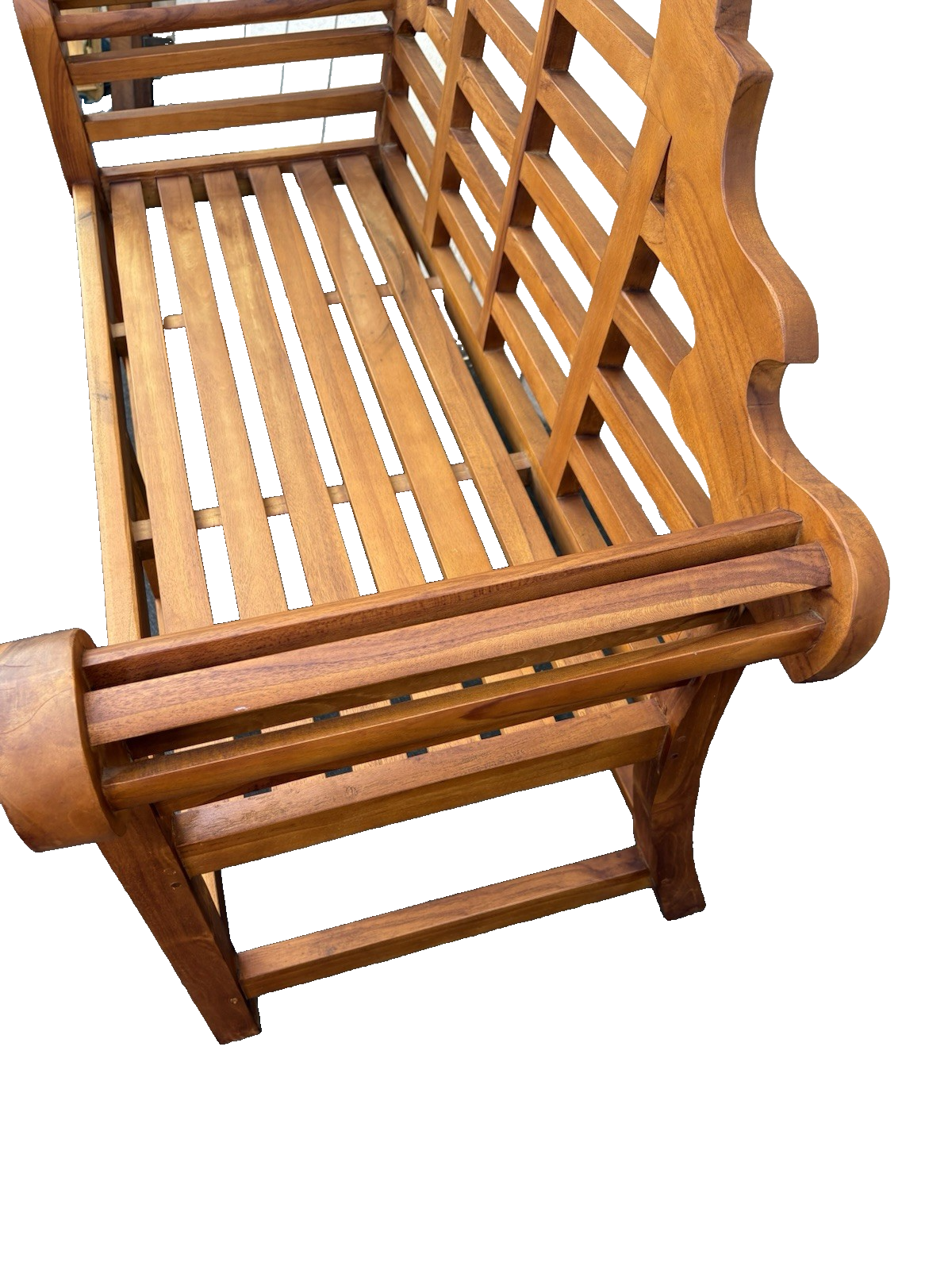 66872   BROYHILL Teak Settee Bench Chair