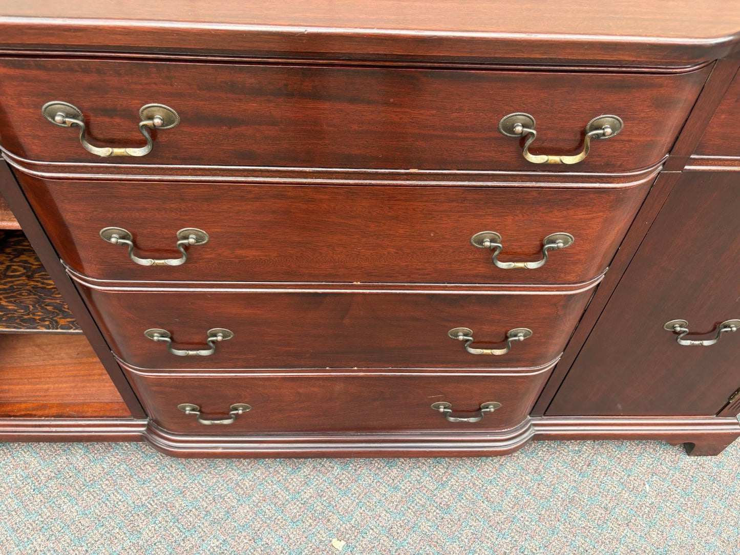 67123 Solid Mahogany Buffet Sideboard Server Cabinet
