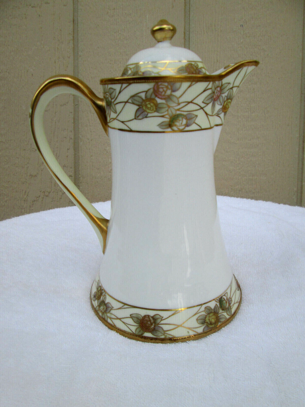 COL MW: Hand Painted NIPPON Teapot TEA Pitcher with Lid