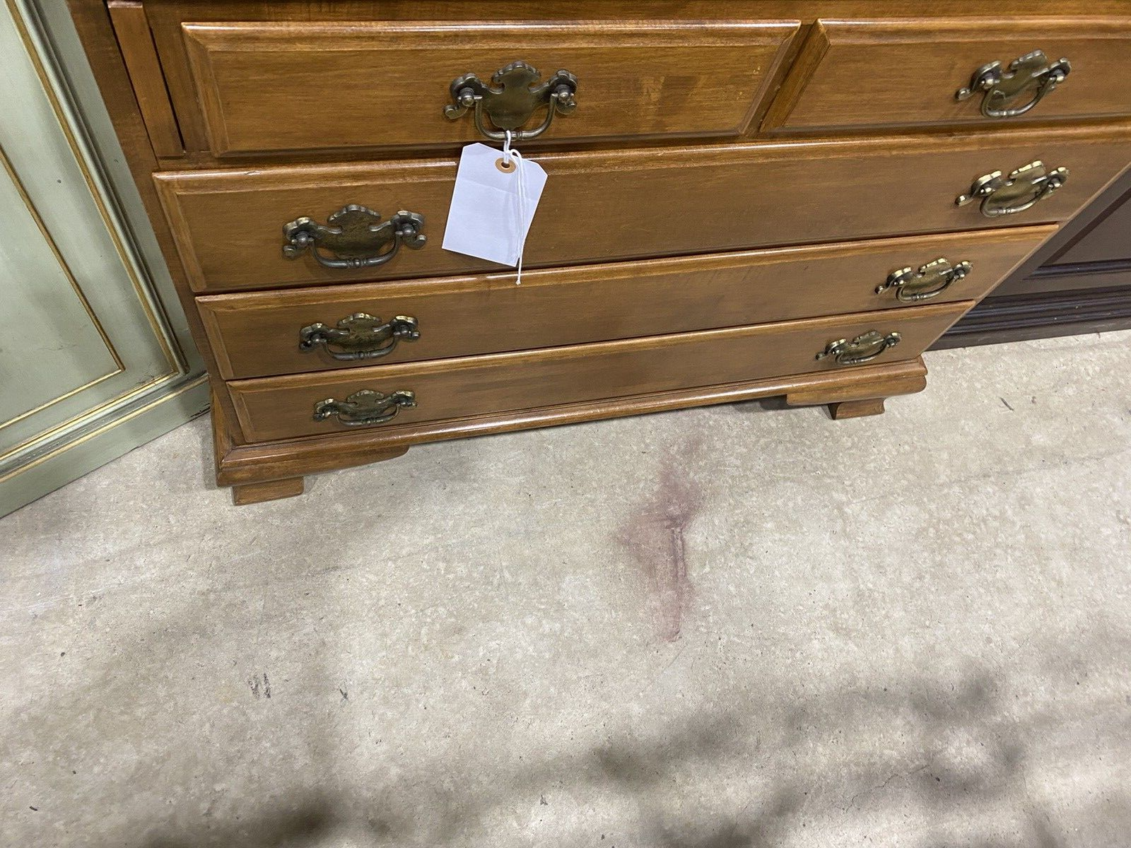 65682 Ethan Allen Secretary Desk with Bookcase Top