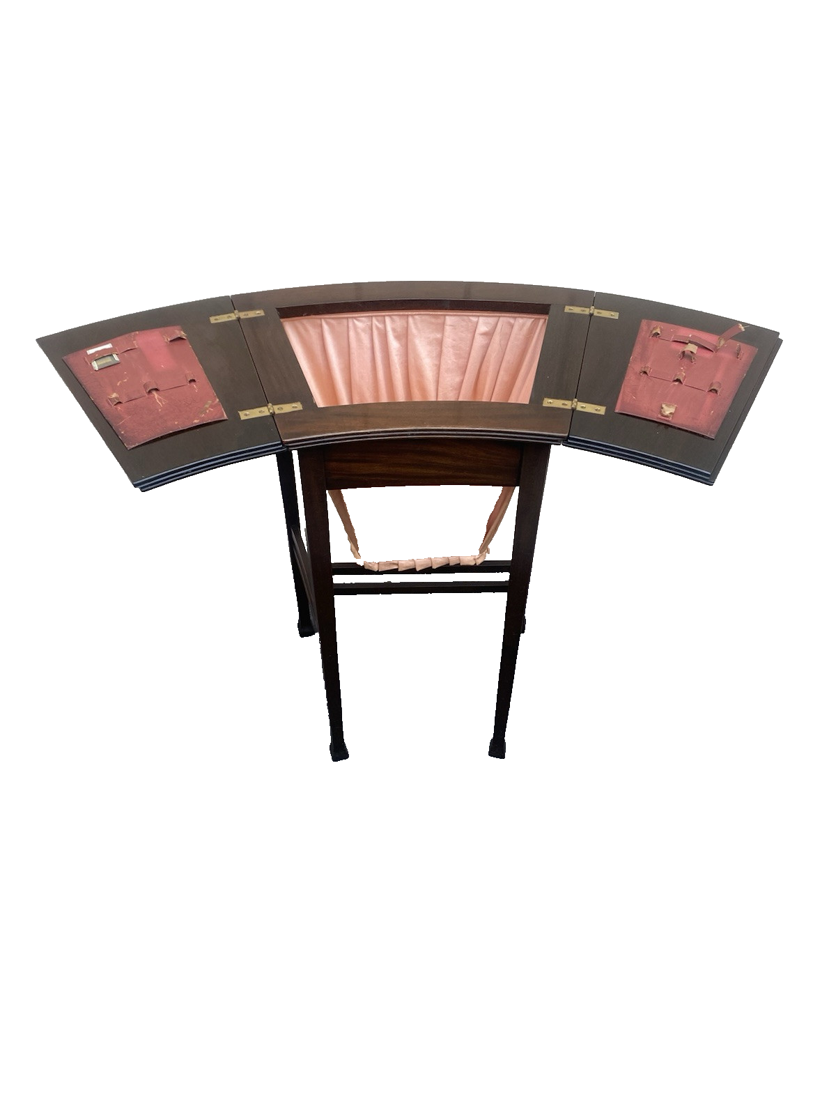 66420 Mahogany Victorian Sewing Stand Table