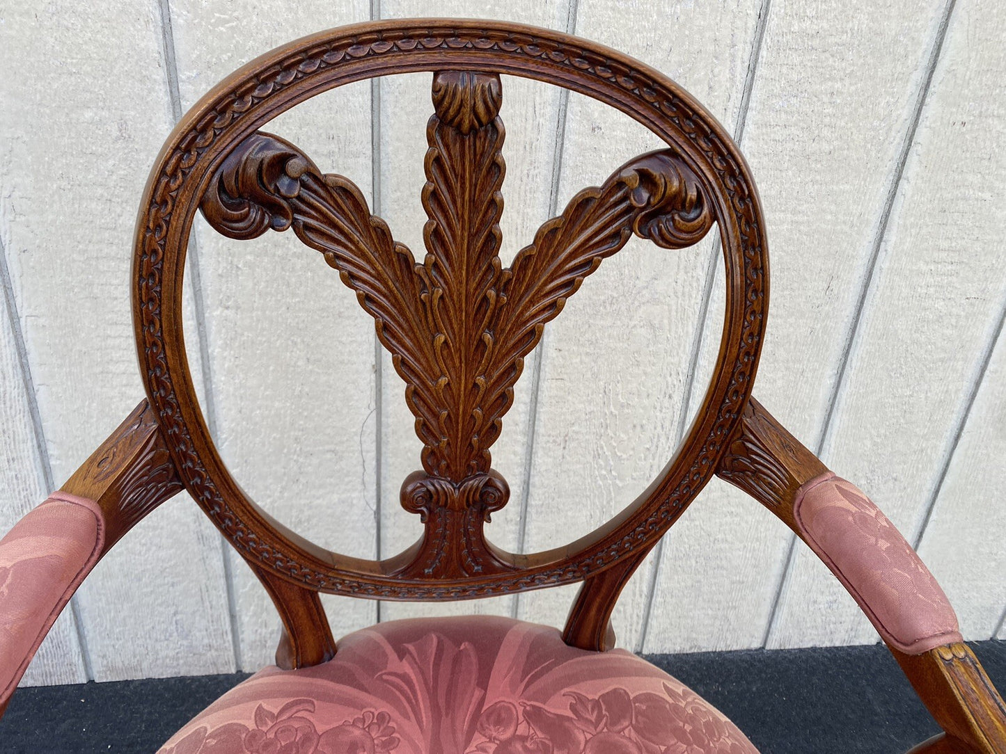 65887 Solid Mahogany Decorator Armchair Chair