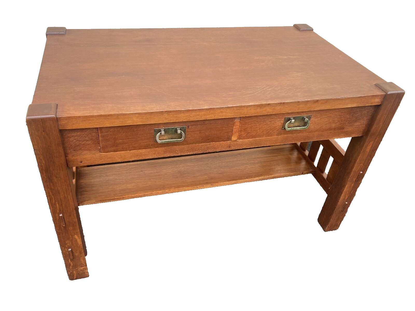 65019   Antique Mission Oak Desk   HARDEN Furniture