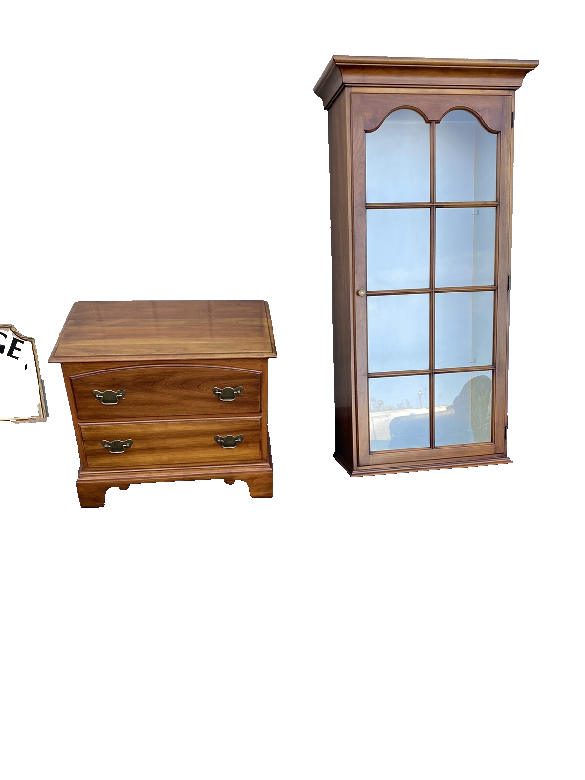 65957   Solid Cherry STATTON Centennial Furniture Curio Cabinet