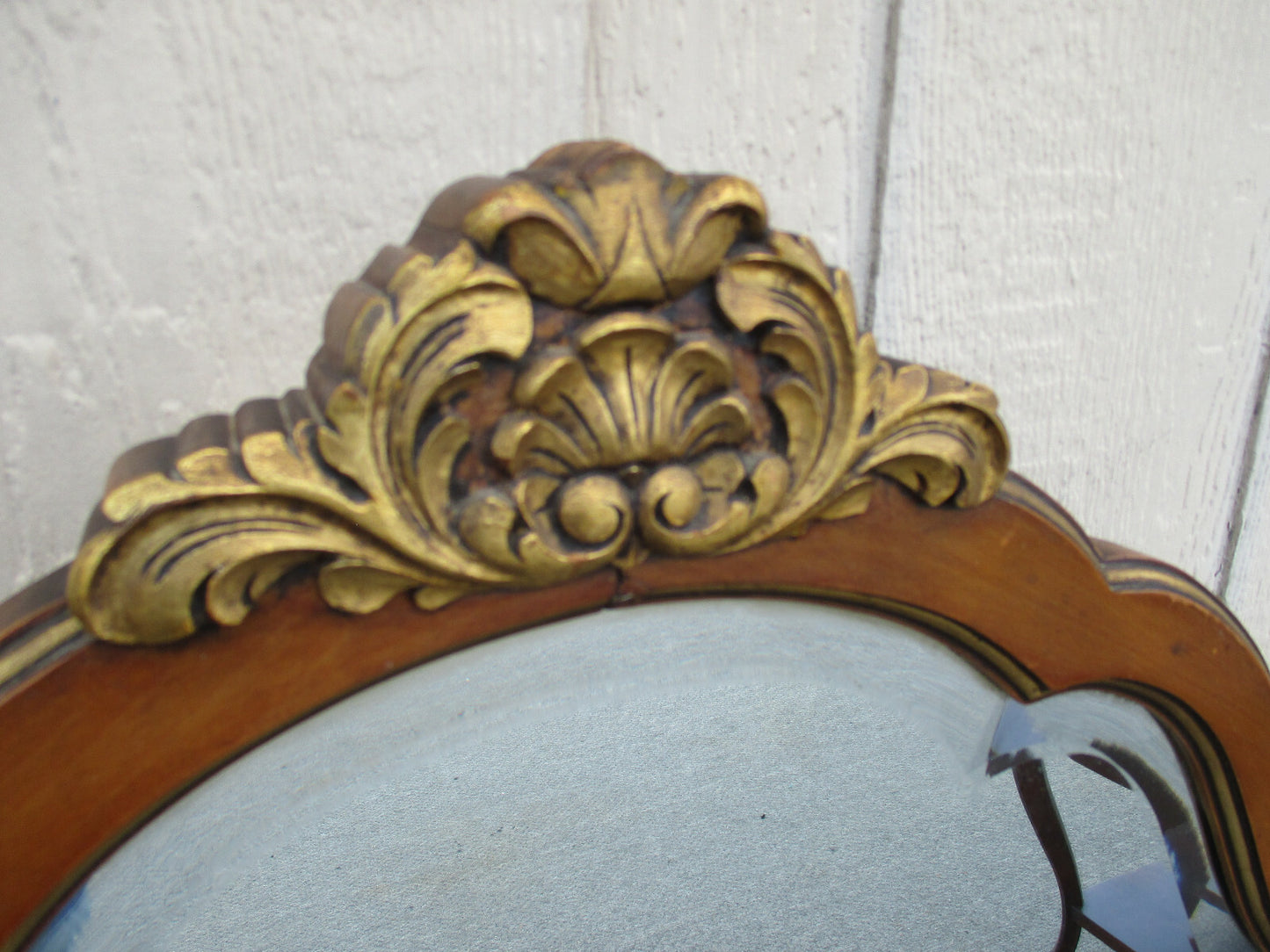 62350 Tall WOOD  Antique Accent Beveled Mirror 36w x 54h