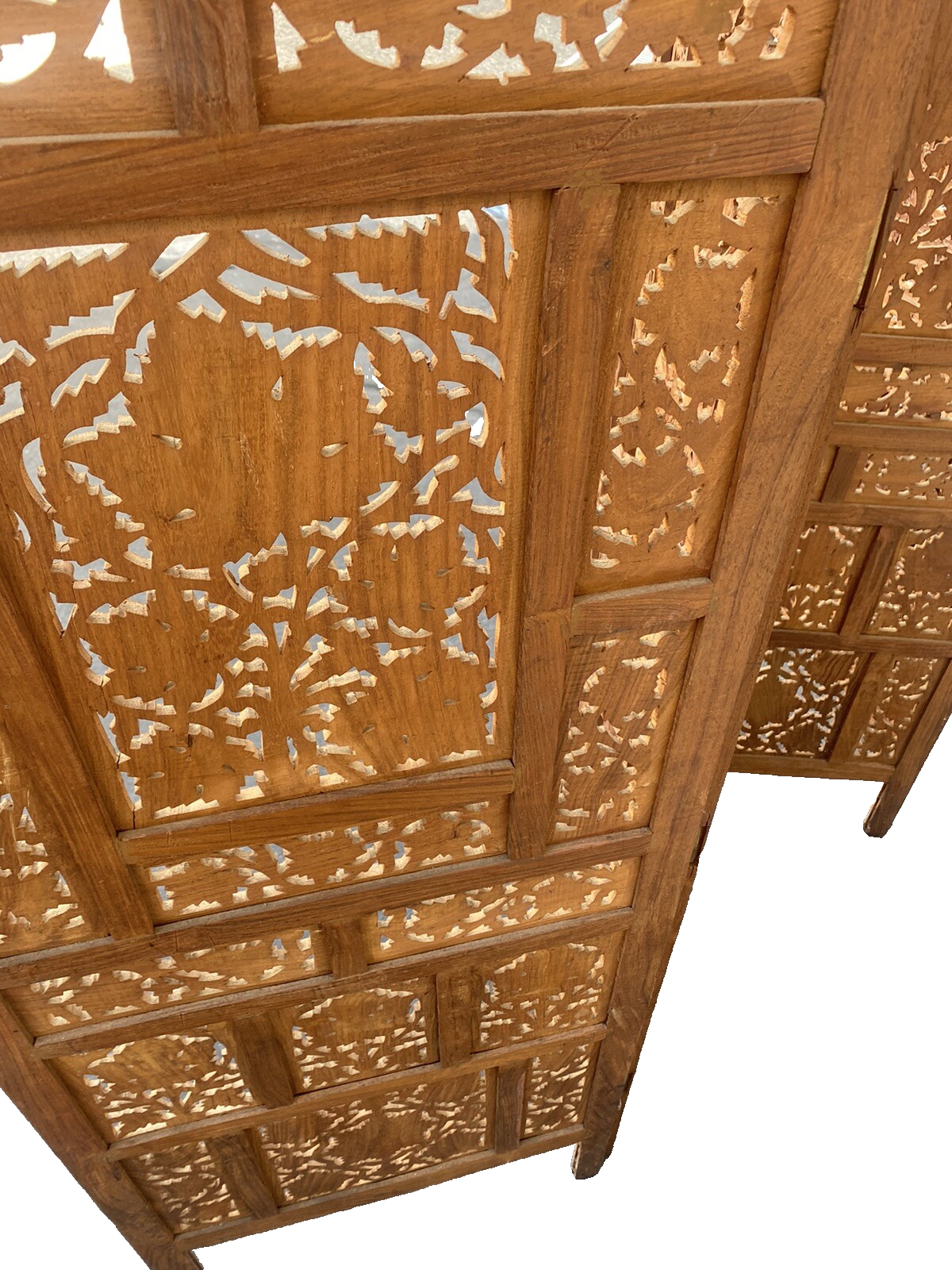 65534 Oriental Hand Made Wood Dressing Screen Room Divider