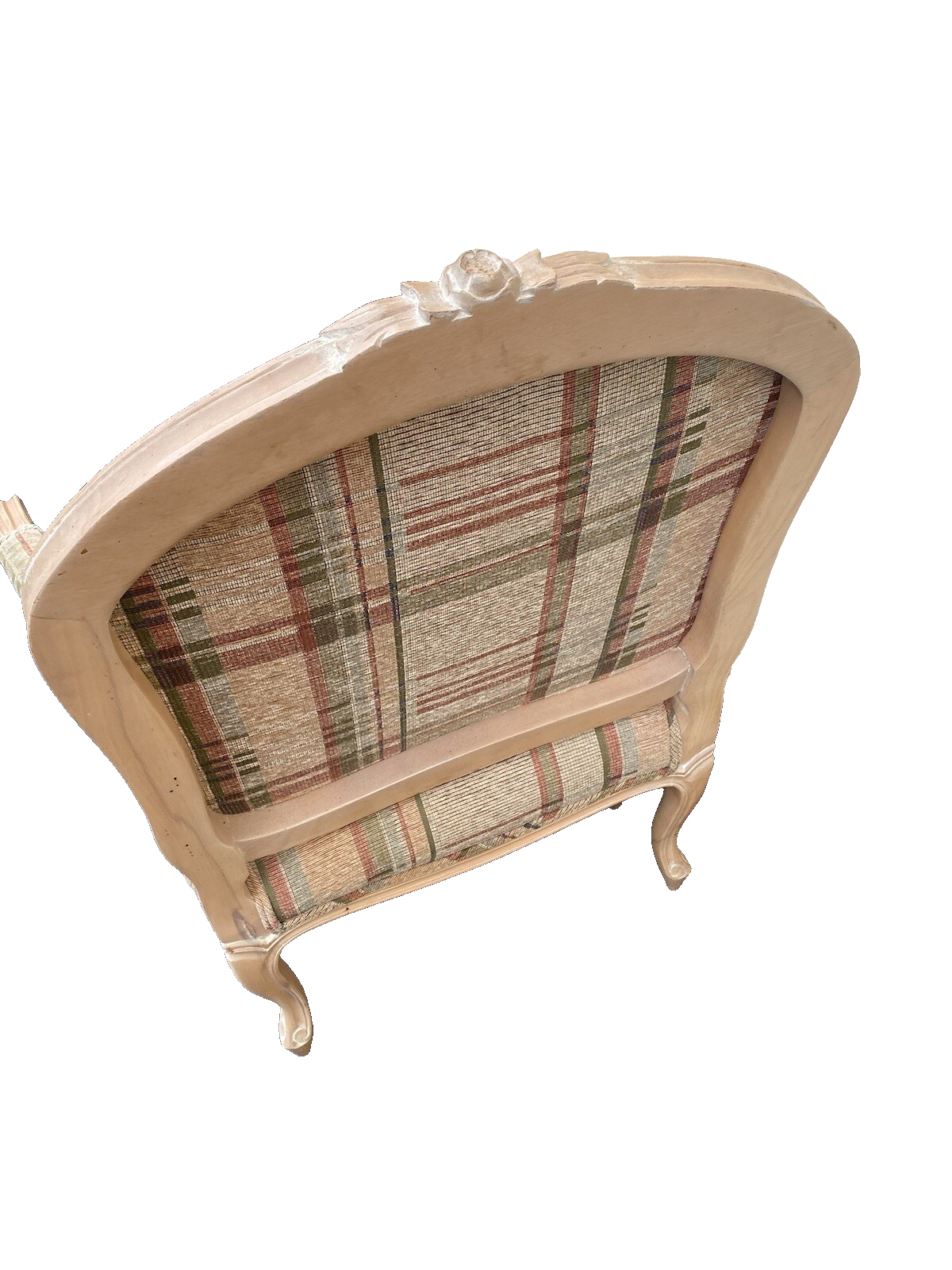 64583 Upholstered French Armchair Bergere Chair With Pillow