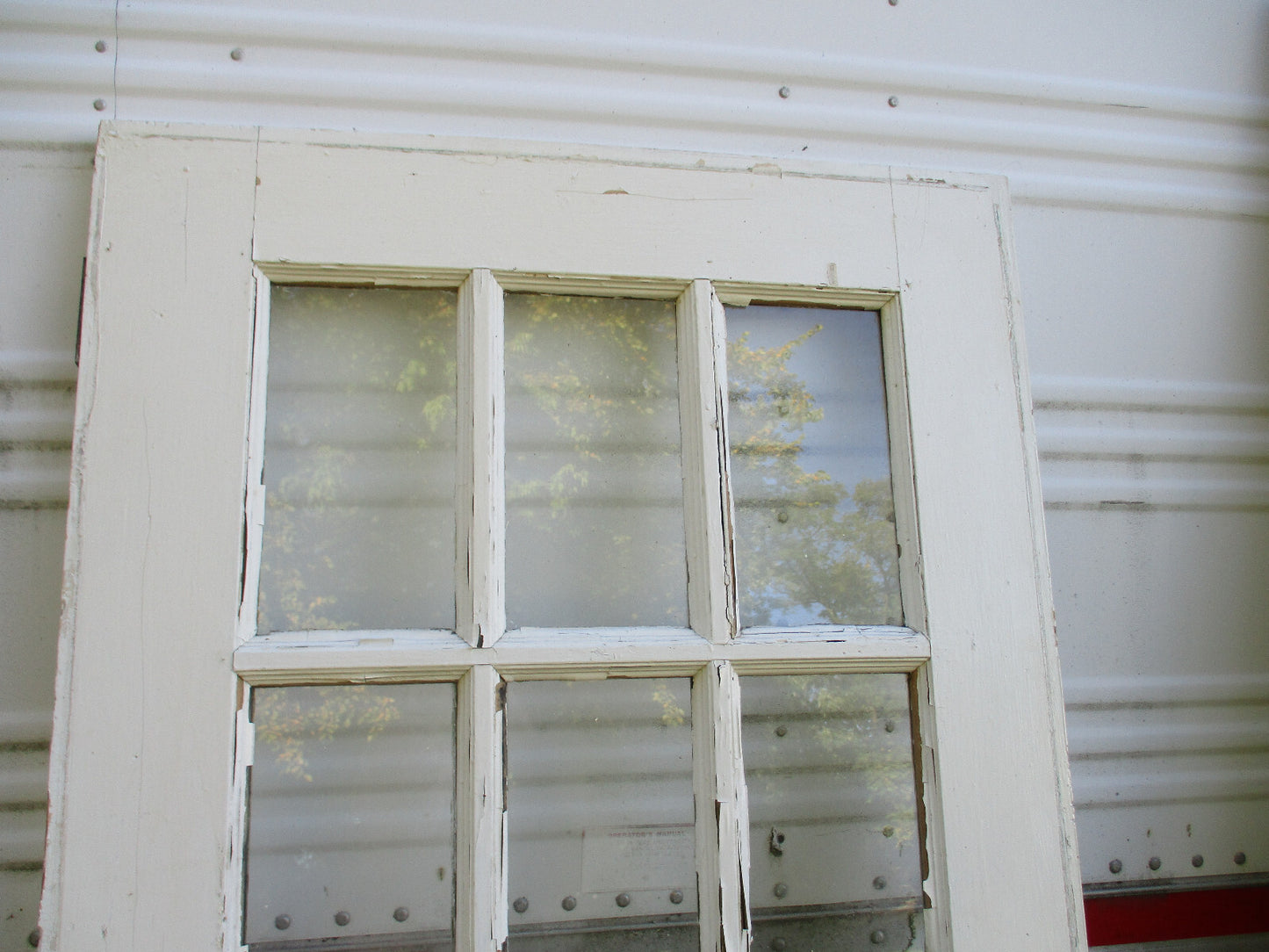 Door 02:     Antique Victorian Solid Wood Door  32 1/4" W  x 80"H