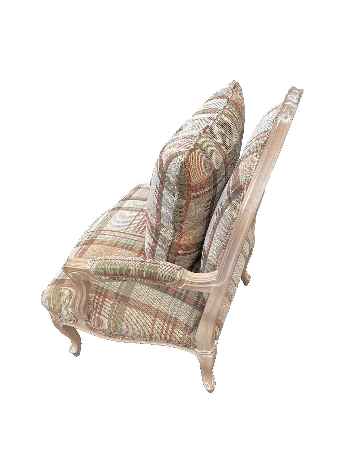 64583 Upholstered French Armchair Bergere Chair With Pillow