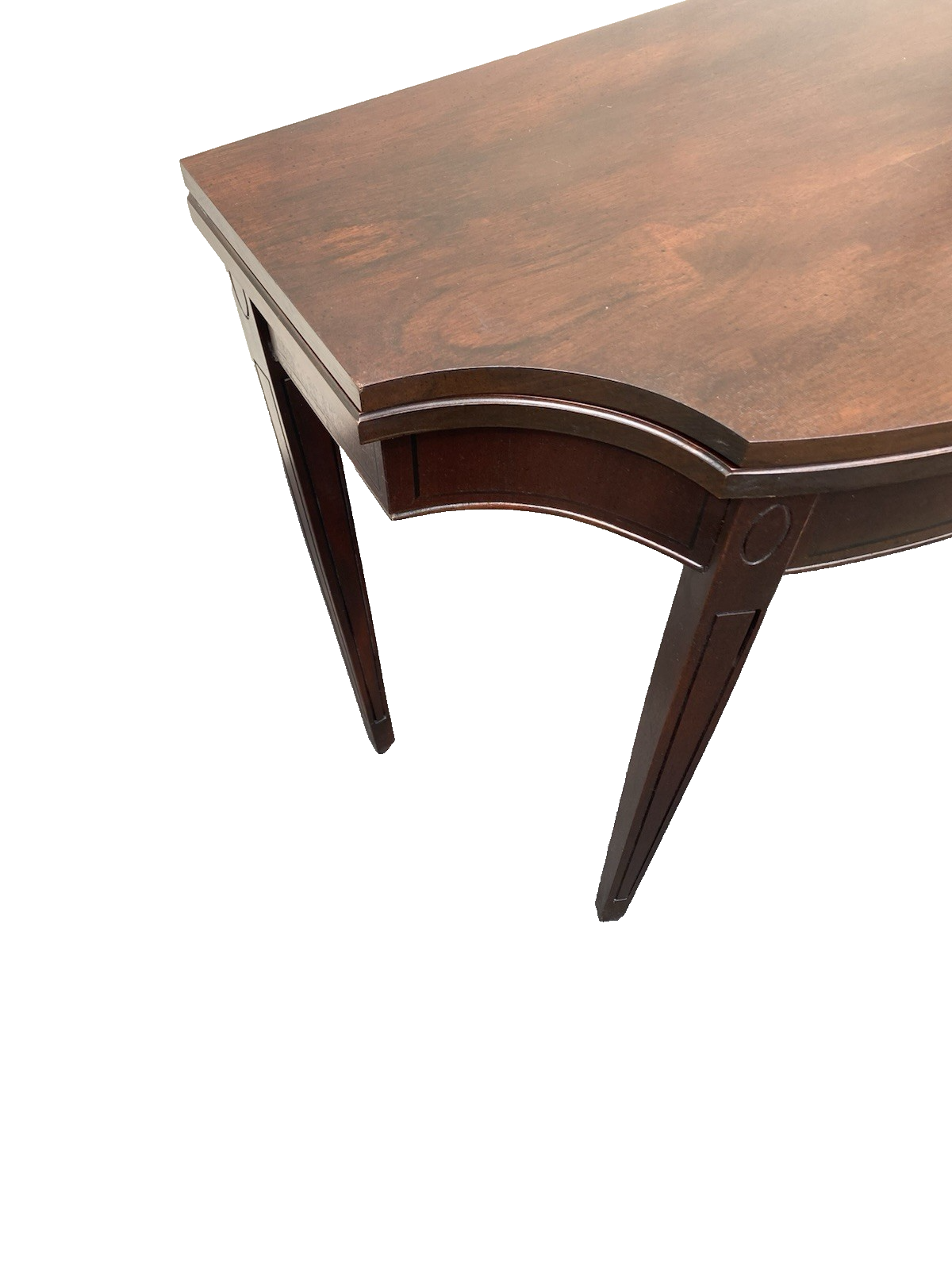 66483   Inlaid Mahogany Flip Top Game Table Stand
