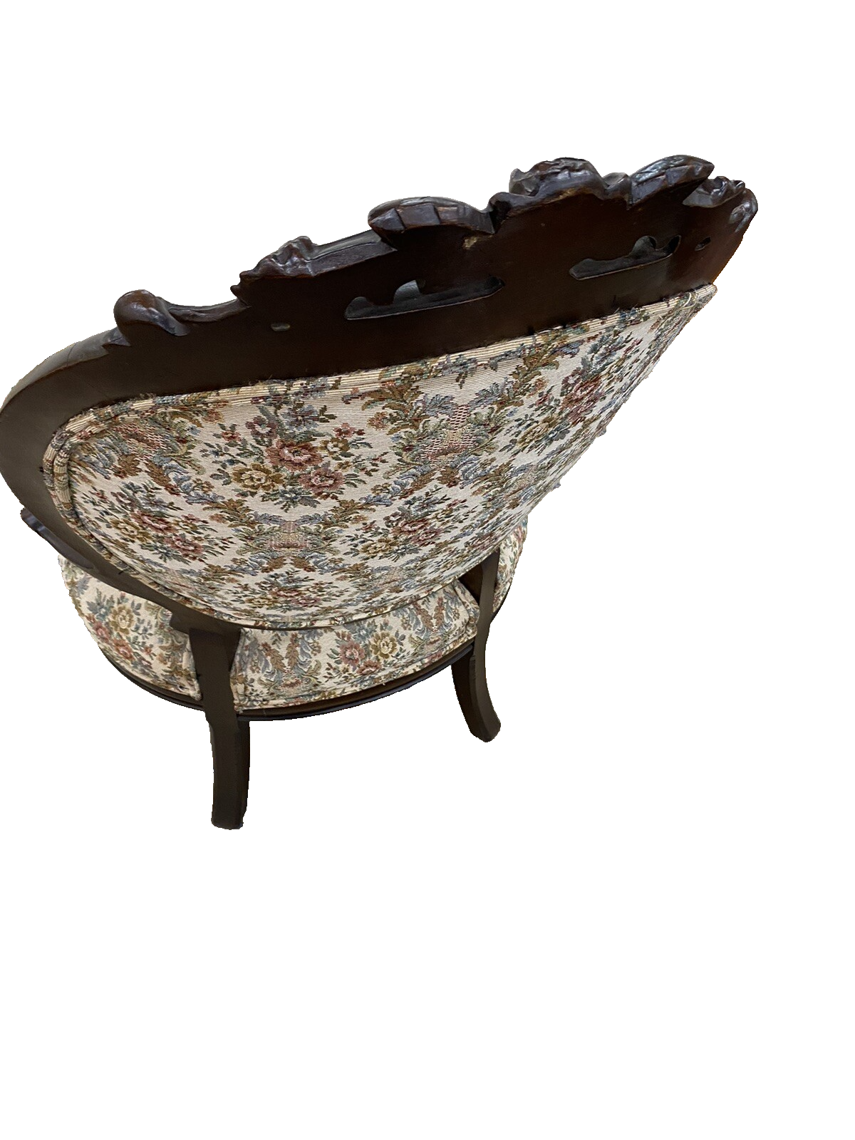 65317 Antique Walnut  Victorian Armchair Chair