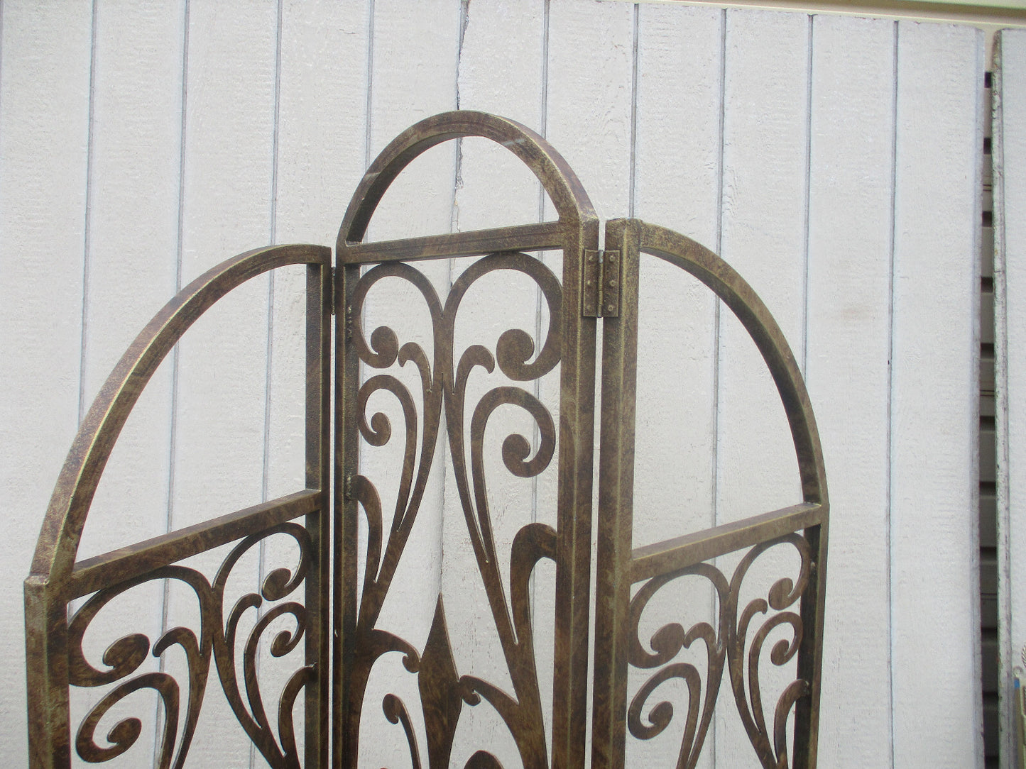 64401   Metal  SUPER HEAVY QUALITY  3 Section Room Divider Screen