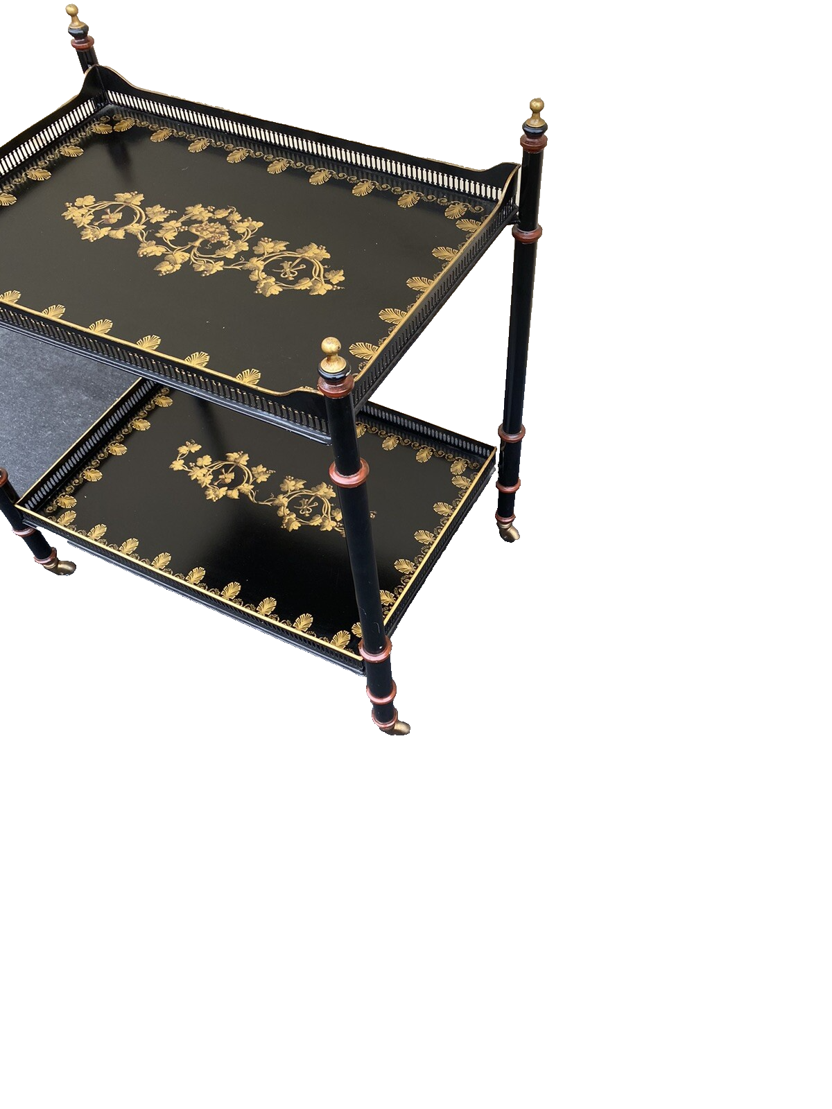 66042 Metal Decorator THE FED ERA LIST Teacart Table Stand On Wheels