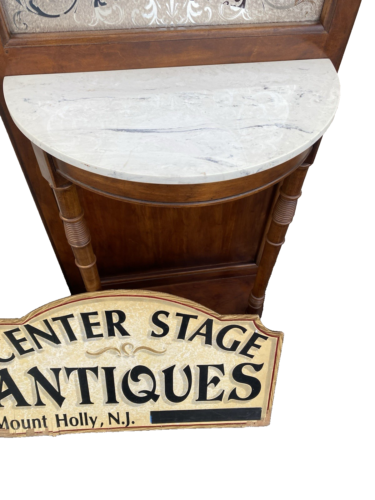 66451 Modern Hall Mirror Stand with a Shelf Hall Tree Hat Rack Hatrack