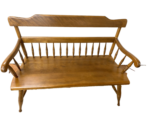 65774 Ethan Allen Maple Settee Loveseat Sofa