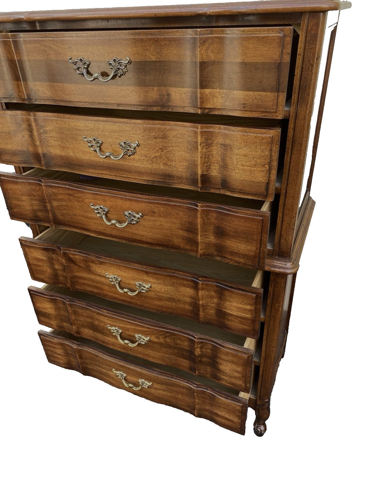 66621 French Provincial High Chest Dresser