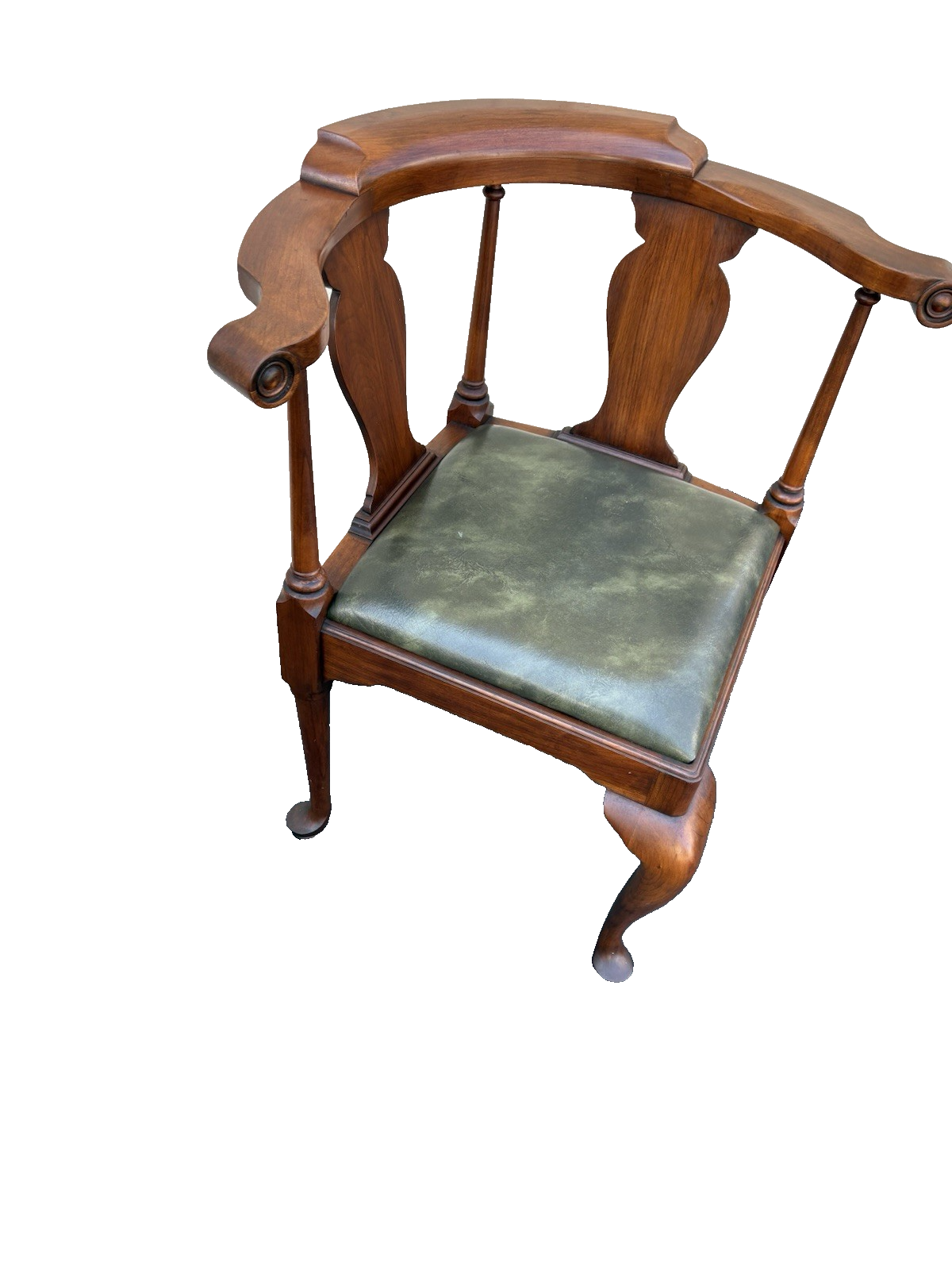 66888  HENKEL HARRIS VIRGINIA GALLERIES Solid Black Cherry Corner Chair