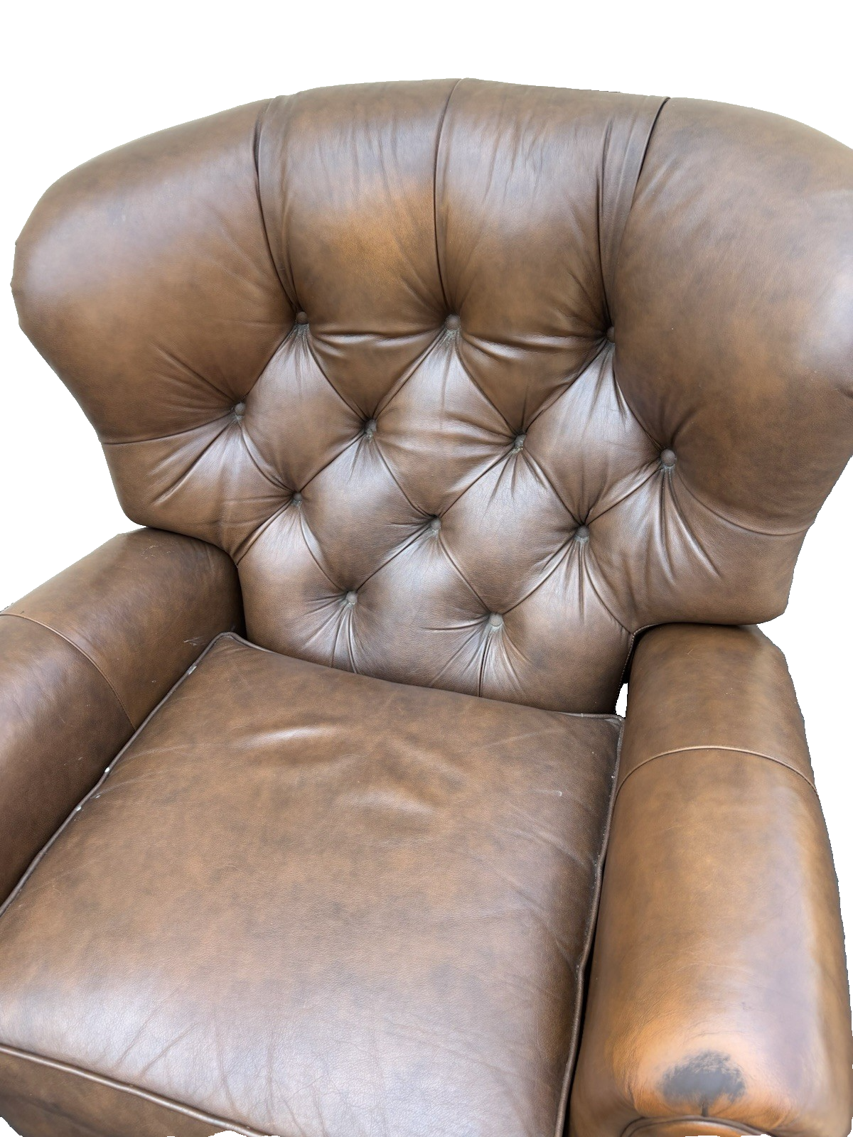 66789   Ethan Allen Leather Recliner Chair