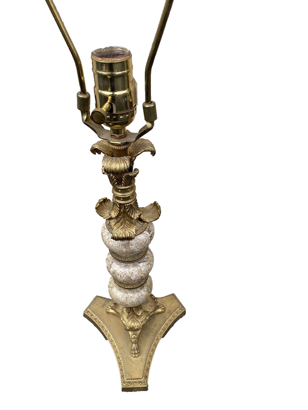 66394    Decorator Table Lamp Light with Shade Stamped  FR r258 on base