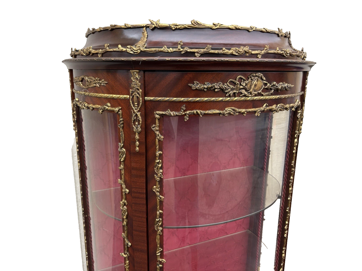 67095 Louis XV Curio China Cabinet with Bronze ormalu