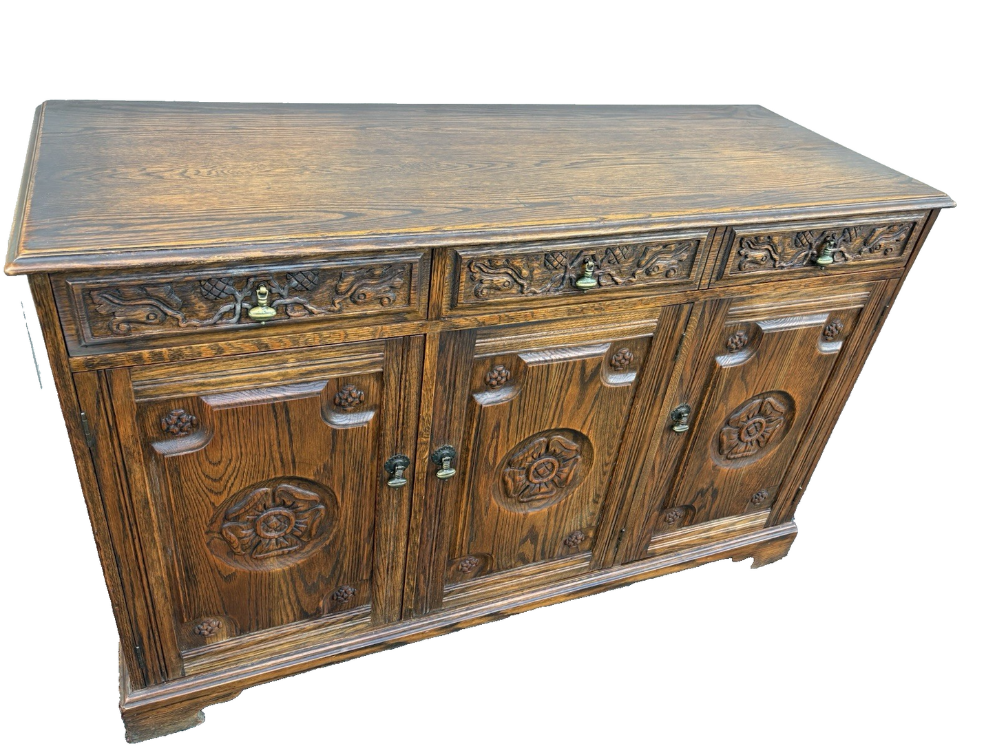 67134 FEUDAL Oak Sideboard Server Cabinet