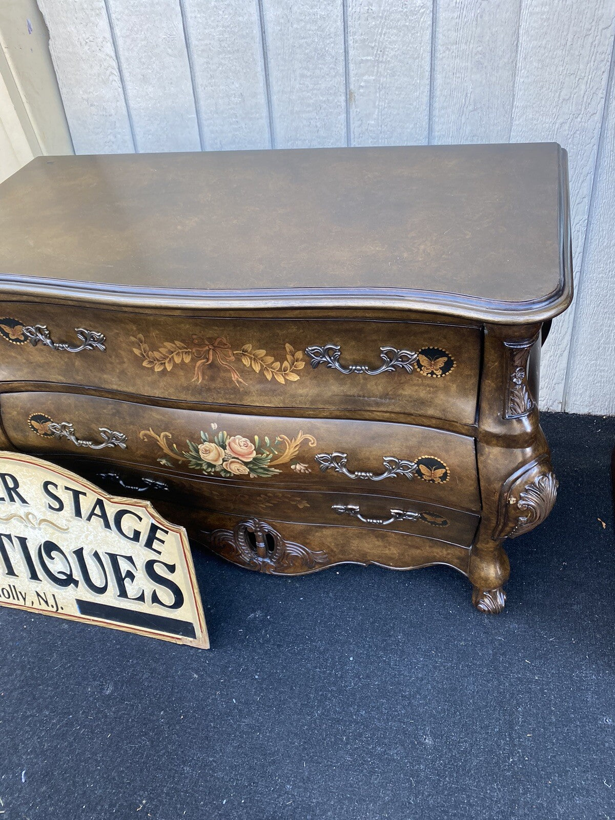 66320    Decorator Coaster Stenciled Dresser Chest Server Cabinet