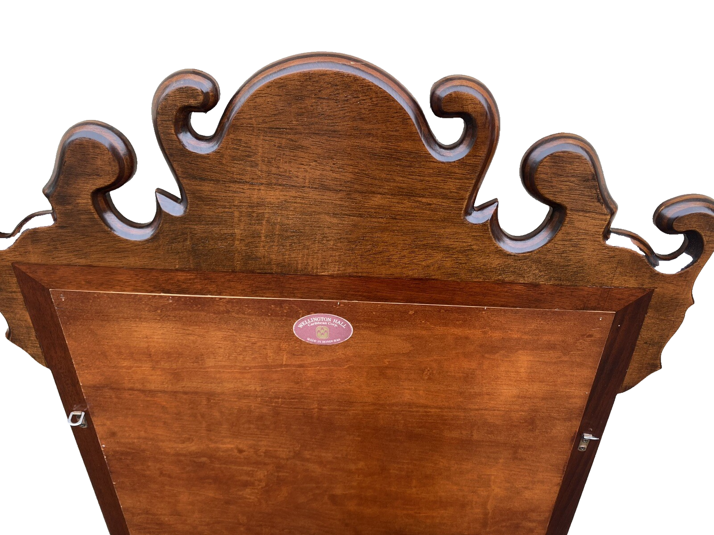 65364  Pair WELLINGTON HALL Solid Mahogany Chippendale Mirror s