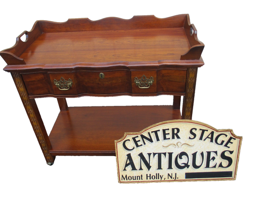 64326   National Mount Airey Mahogany Server Sideboard Cabinet