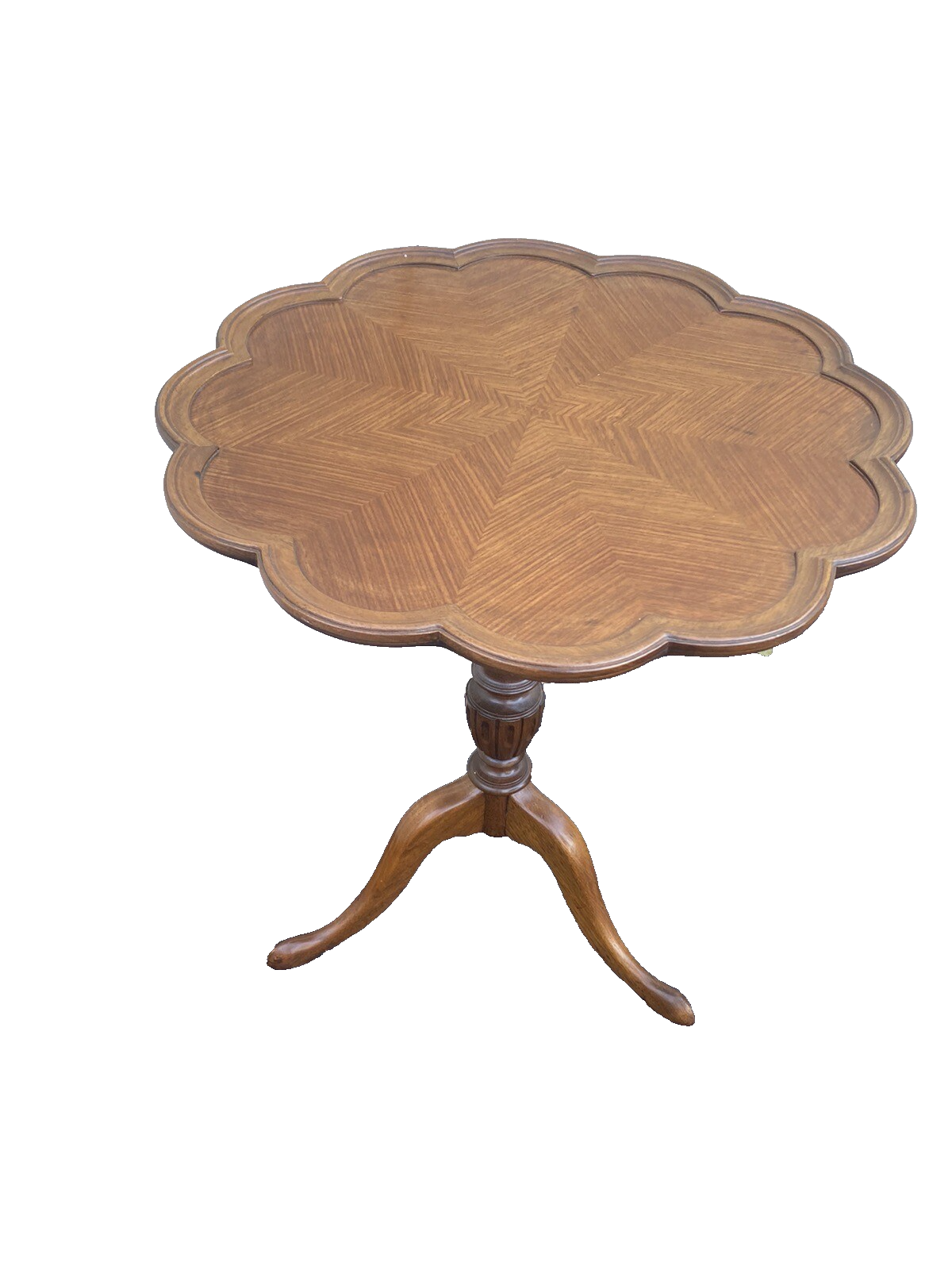 65002   Flame Mahogany Tilt Top Lamp Table Stand