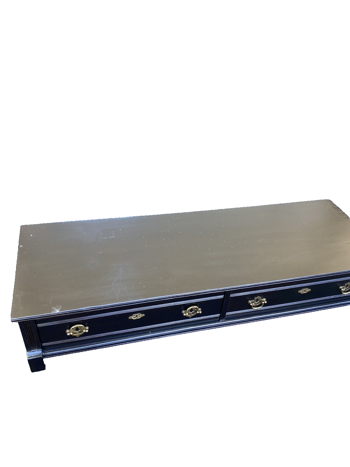 65374 Antique Victorian Ebony Vanity Dressing  Mirror RARE FIND