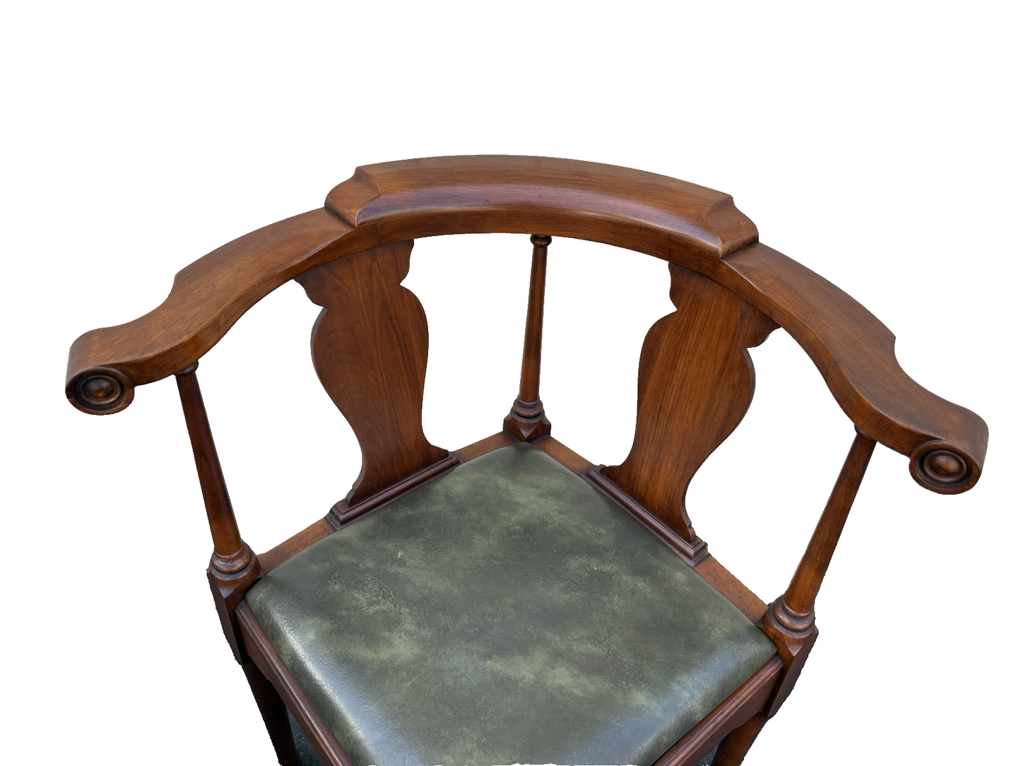 66888  HENKEL HARRIS VIRGINIA GALLERIES Solid Black Cherry Corner Chair