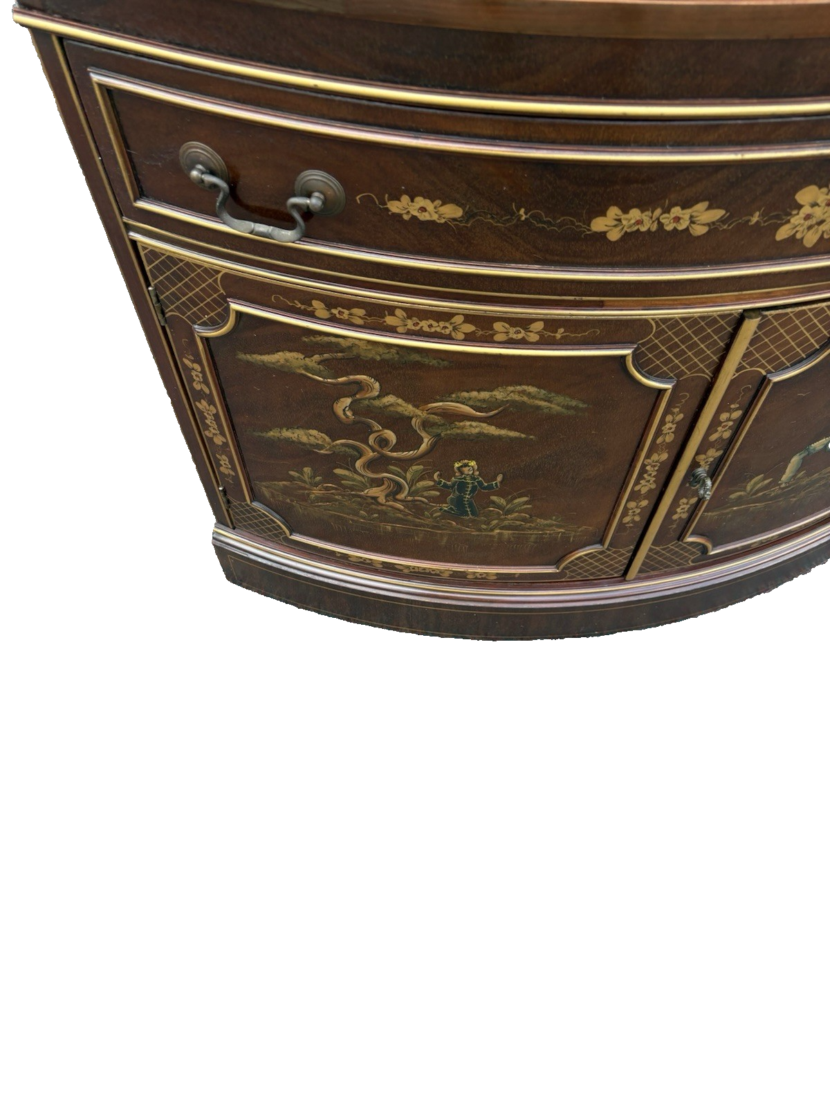 66946 Drexel Oriental Corner China Cabinet Curio