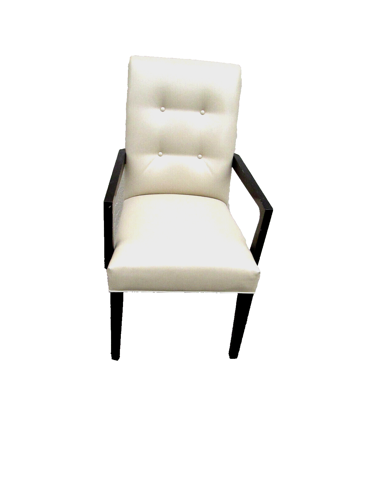 55577 SET OF 4 LEATHER? BERGERE OFFICE DINING CHAIR S ARMCHAIR S