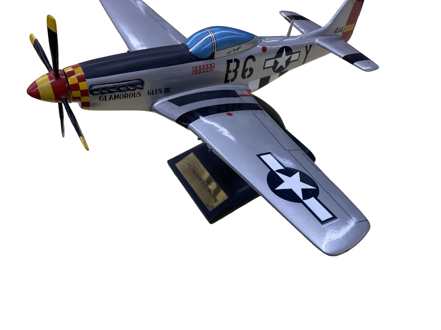 ES 222: Danbury Mint P 51 Mustang Airplane Plane