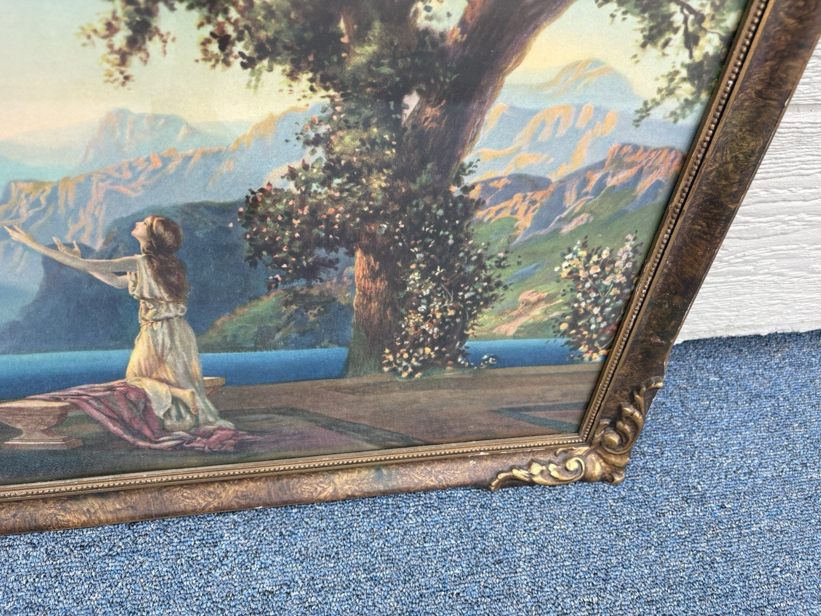 66781 R Atkinson Fox ??  DAWN  Print in Picture Frame CHICAGO