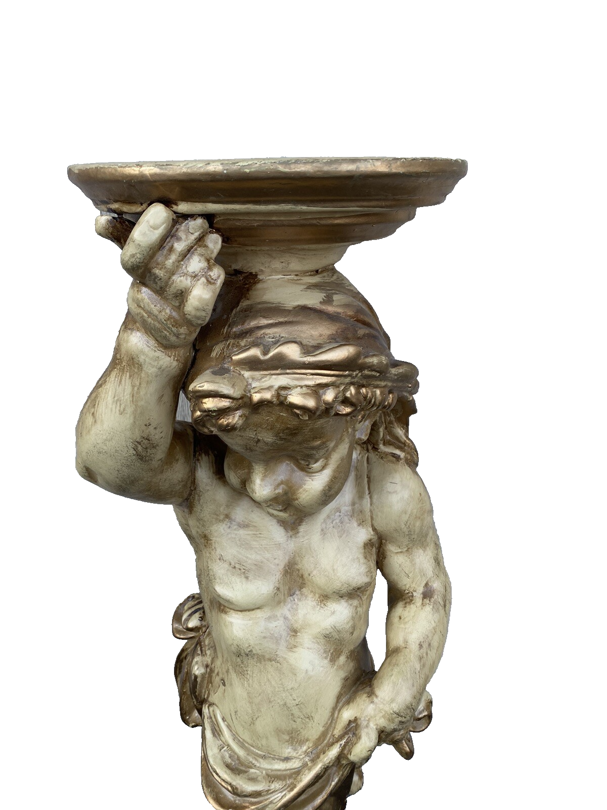 66278 Cherub Plaster ?? Wall Decorator Curio Shelf