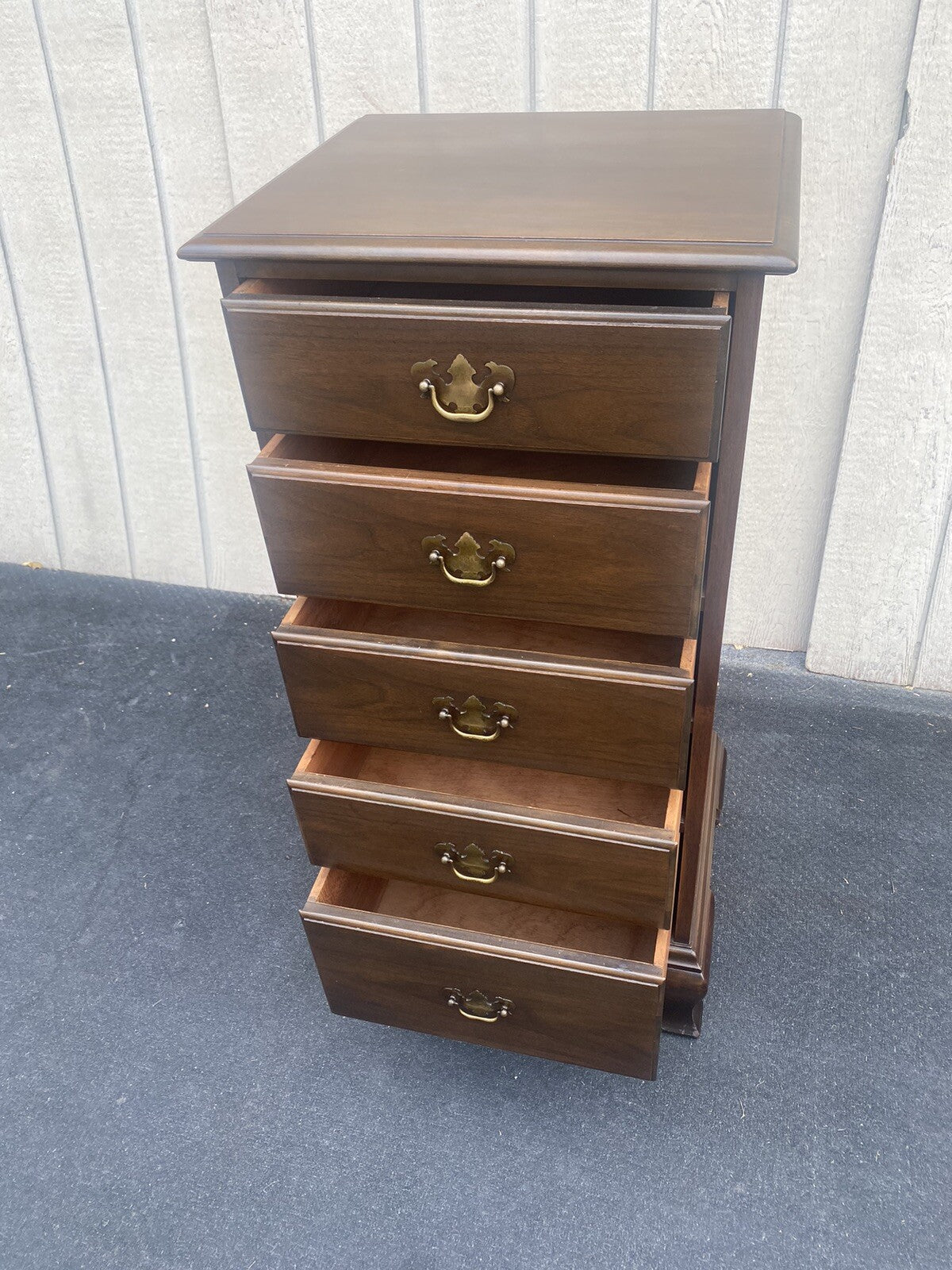 65611   KINDEL Furniture Quality Walnut High Chest Dresser