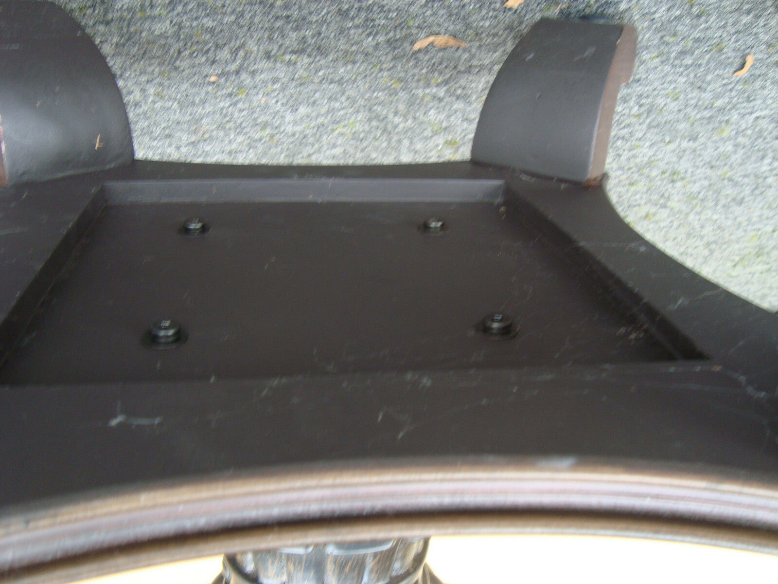 60425  Glass Top Lamp Table Nightstand Stand