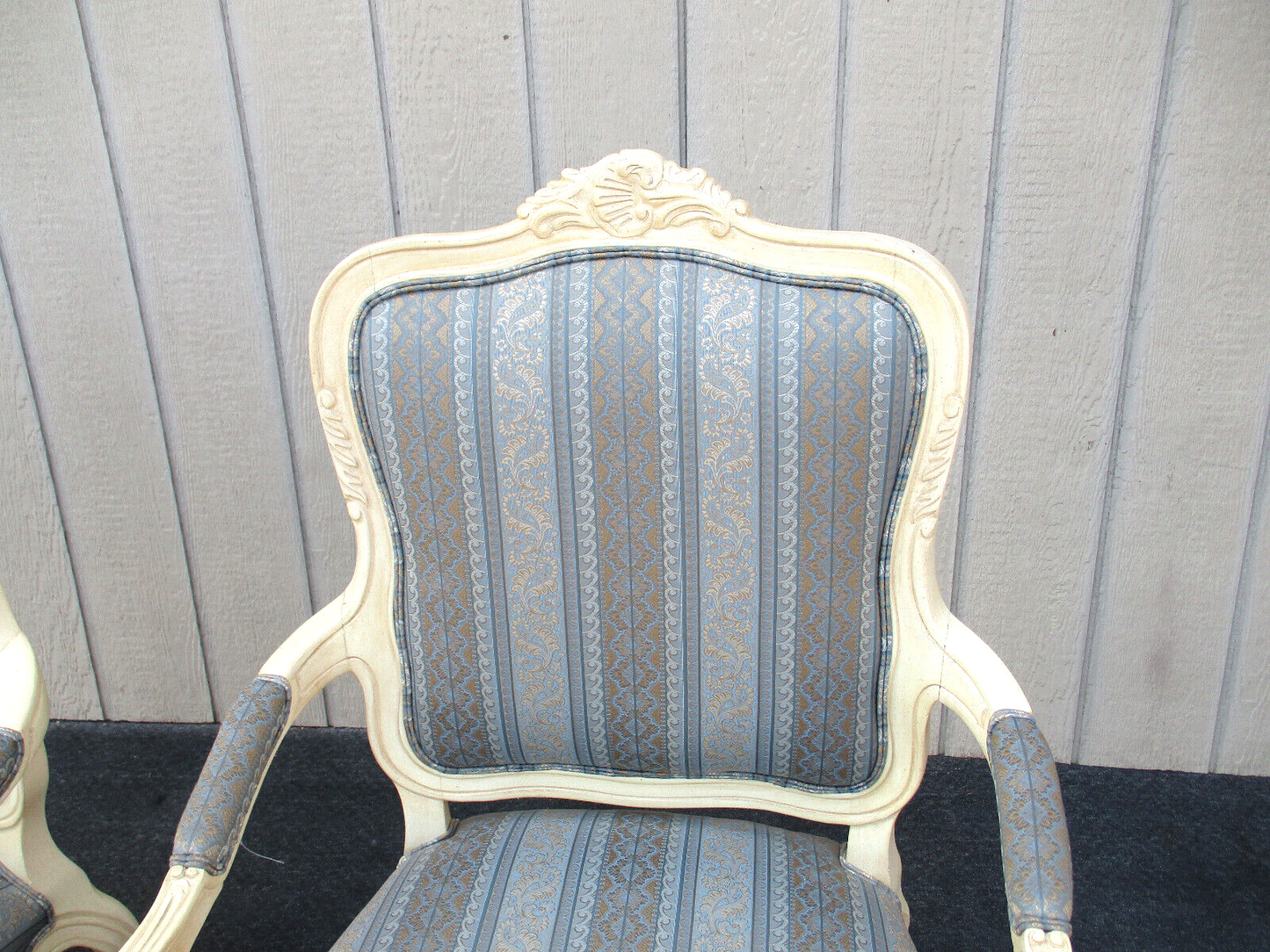 63502  Pair ETHAN ALLEN Bergere Armchair Chairs